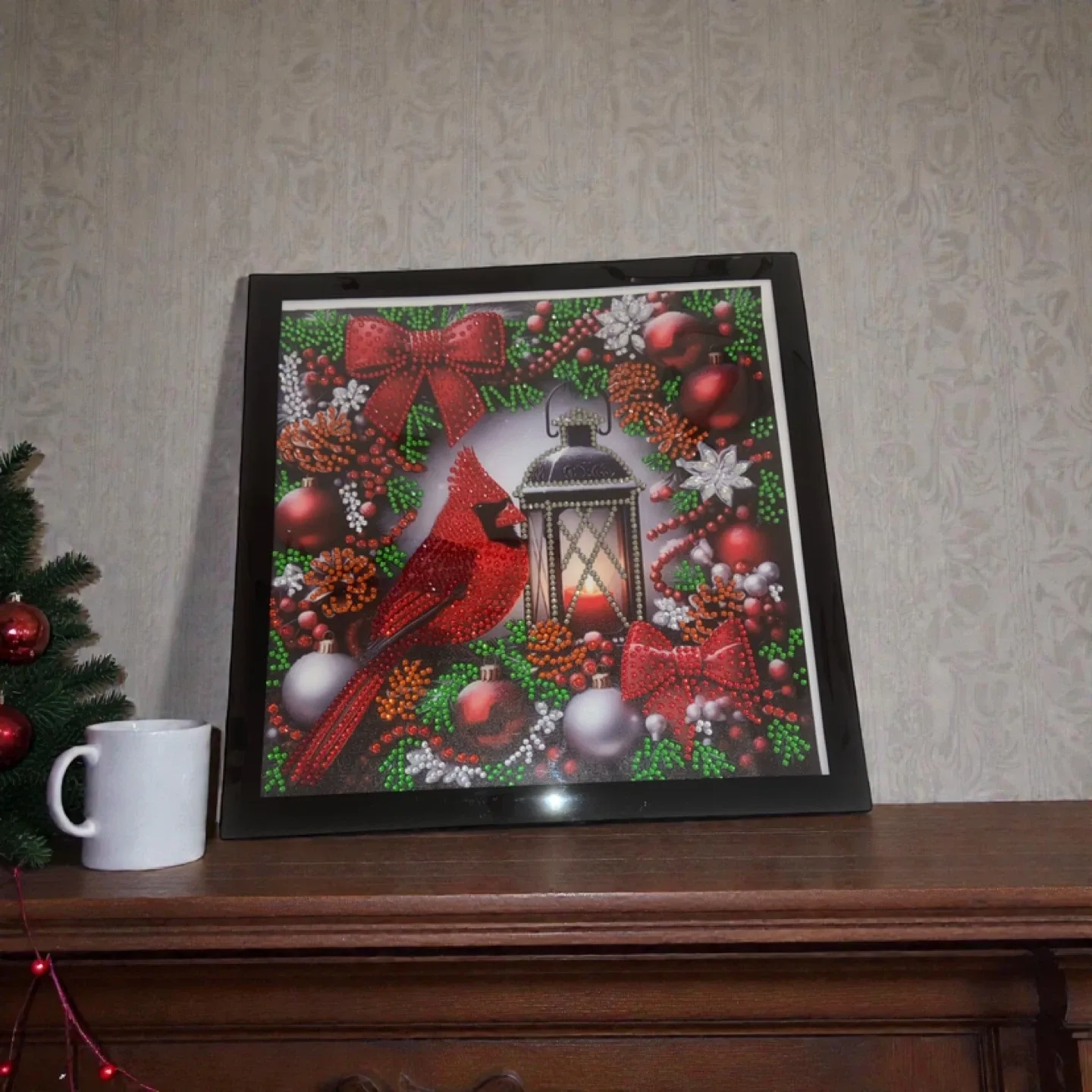 Cardinal Christmas Diamond Art Painting image indicator(4)