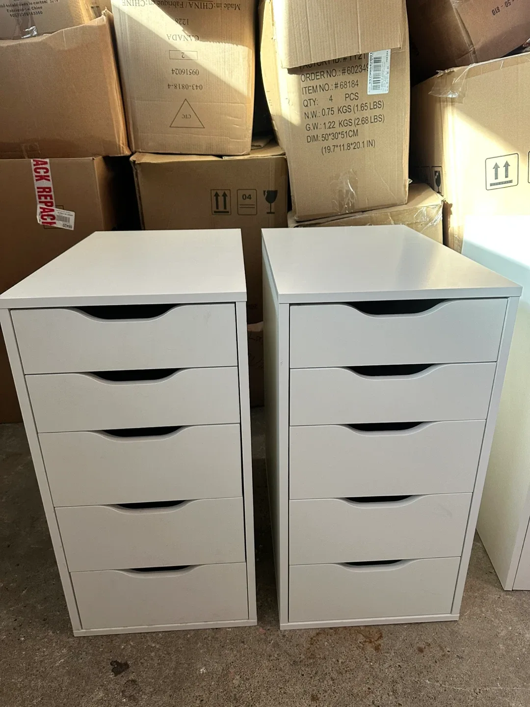IKEA Alex White Drawer Unit