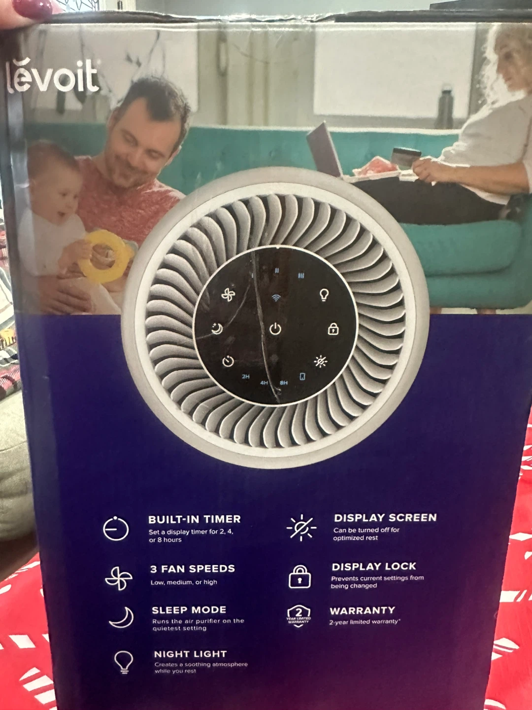 Levoit Core 200S-P Smart Air Purifier - Gray - photo 2