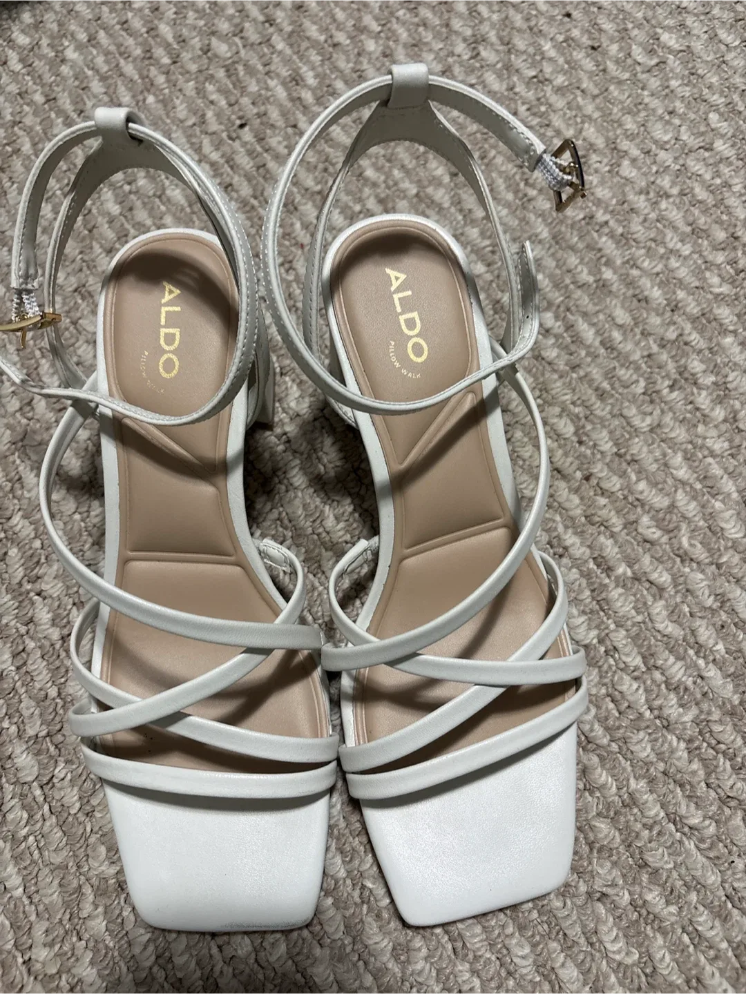 Aldo Esther-110 White Heels - Size 8 image indicator(2)