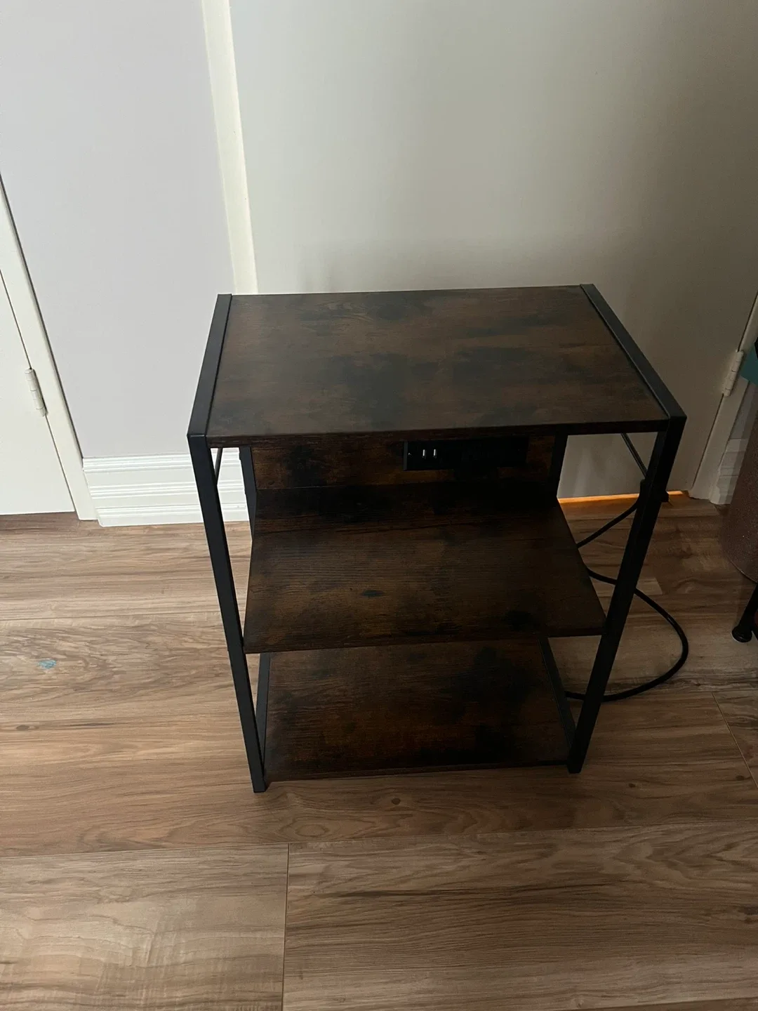 End Table with Charging Station