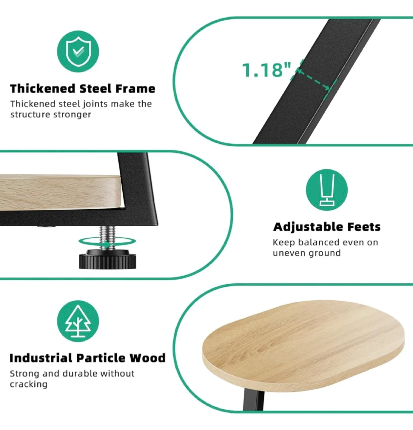 New 3 Tier Side Table End Table image indicator(7)