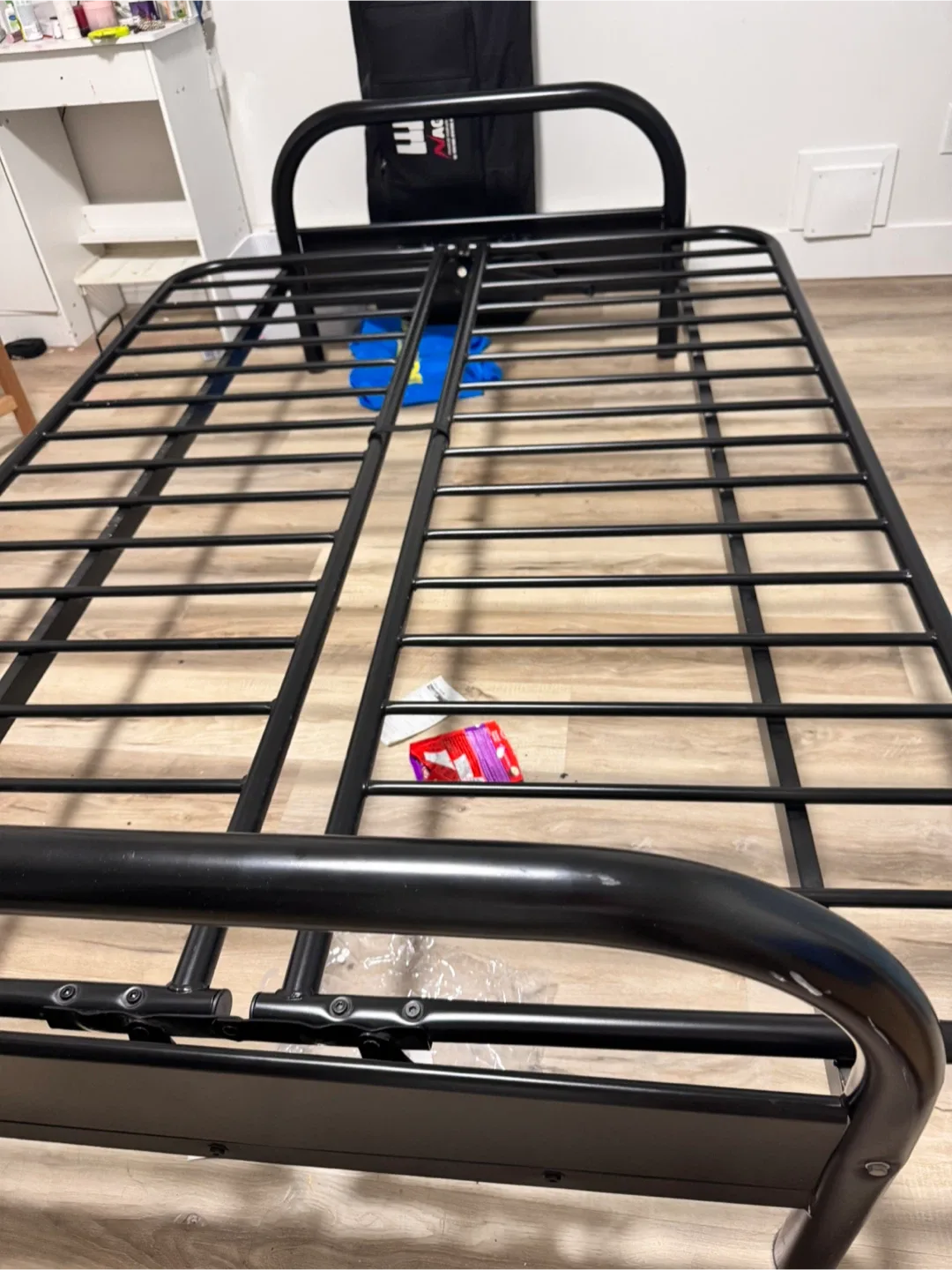 Black Metal Bed Frame with Mattress - Double/Full Size image indicator(4)