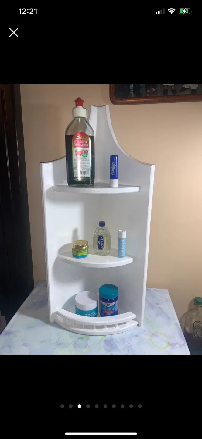 White Corner Piece Small Furniture image indicator(3)