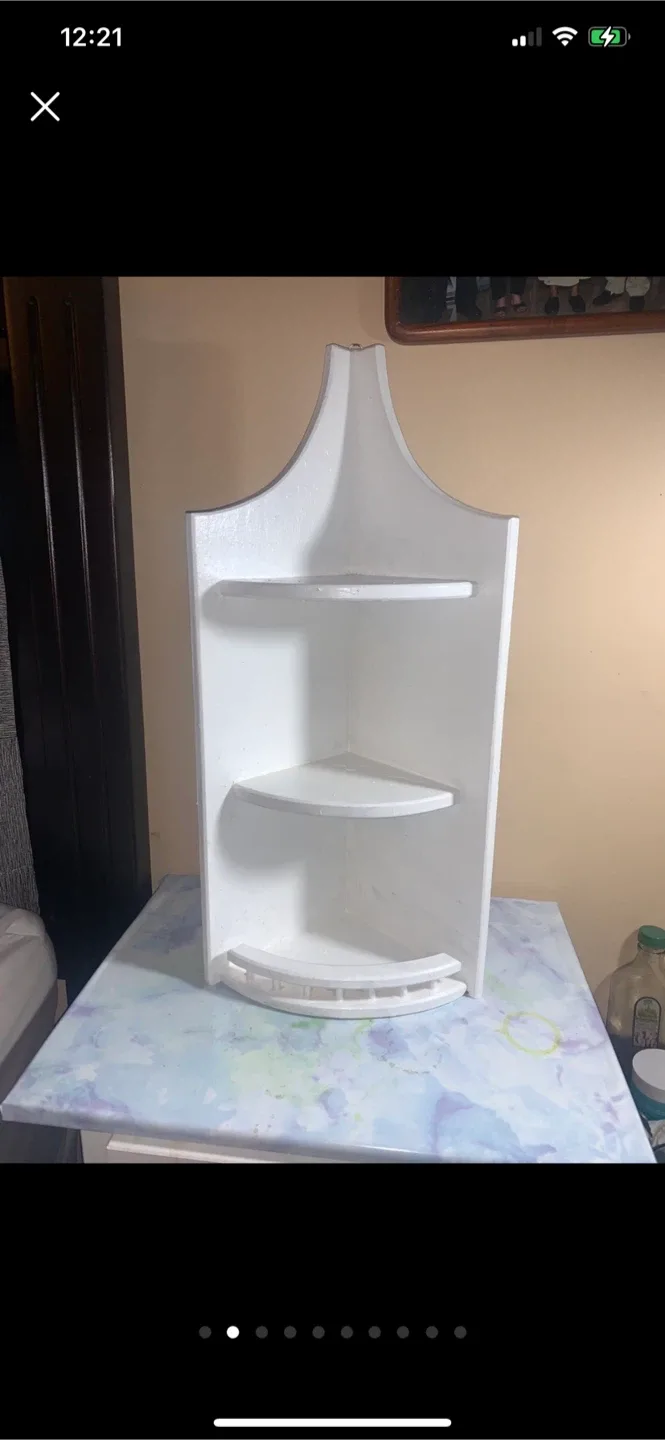 White Corner Piece Small Furniture image indicator(2)