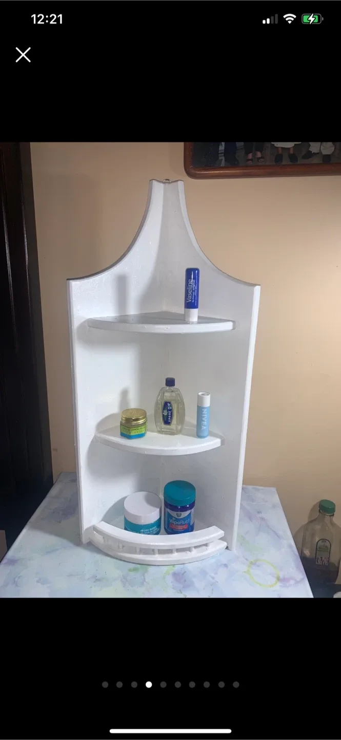 White Corner Piece Small Furniture image indicator(4)