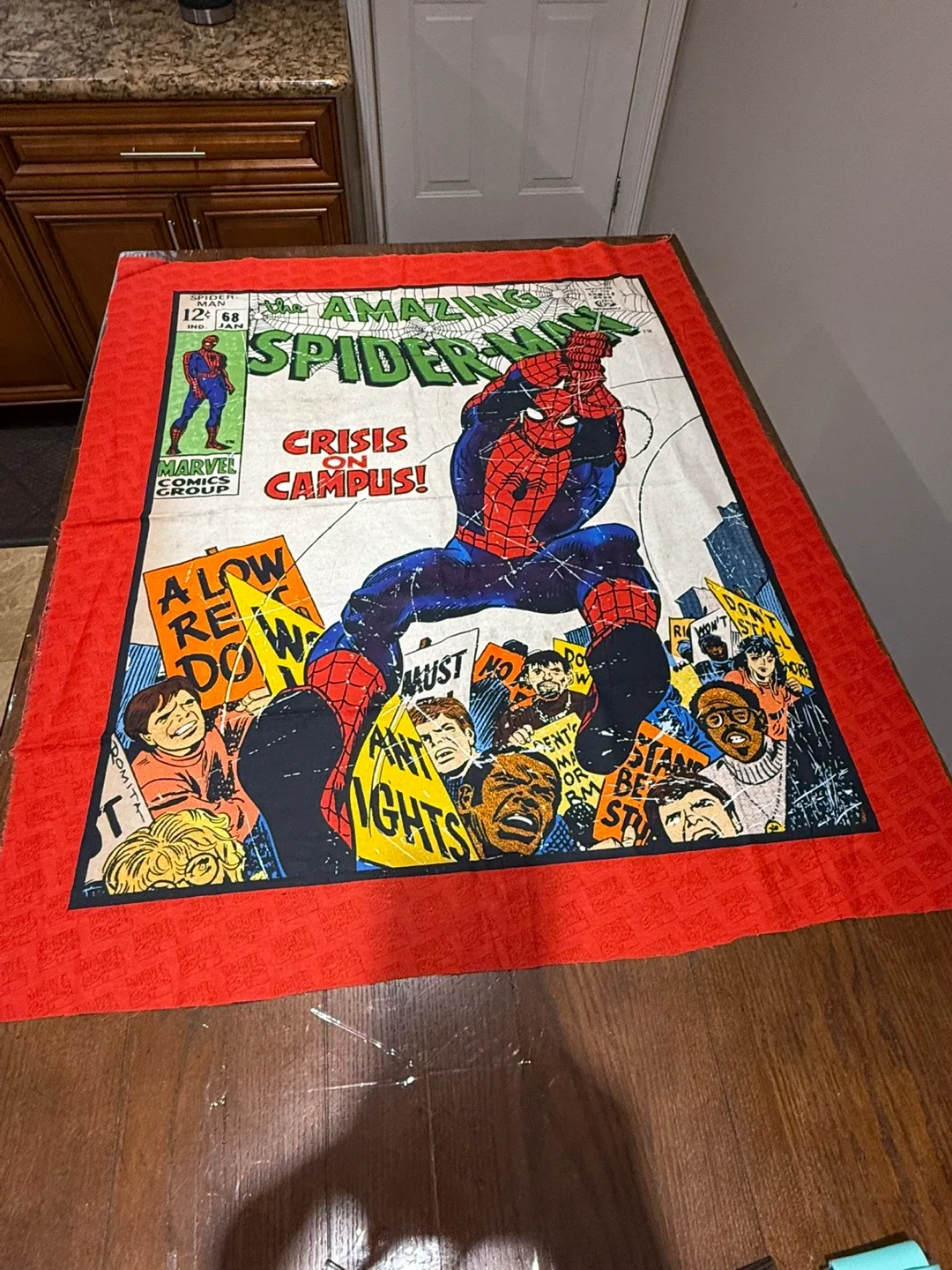 Marvel Comics Spider-Man Fabric Panel
