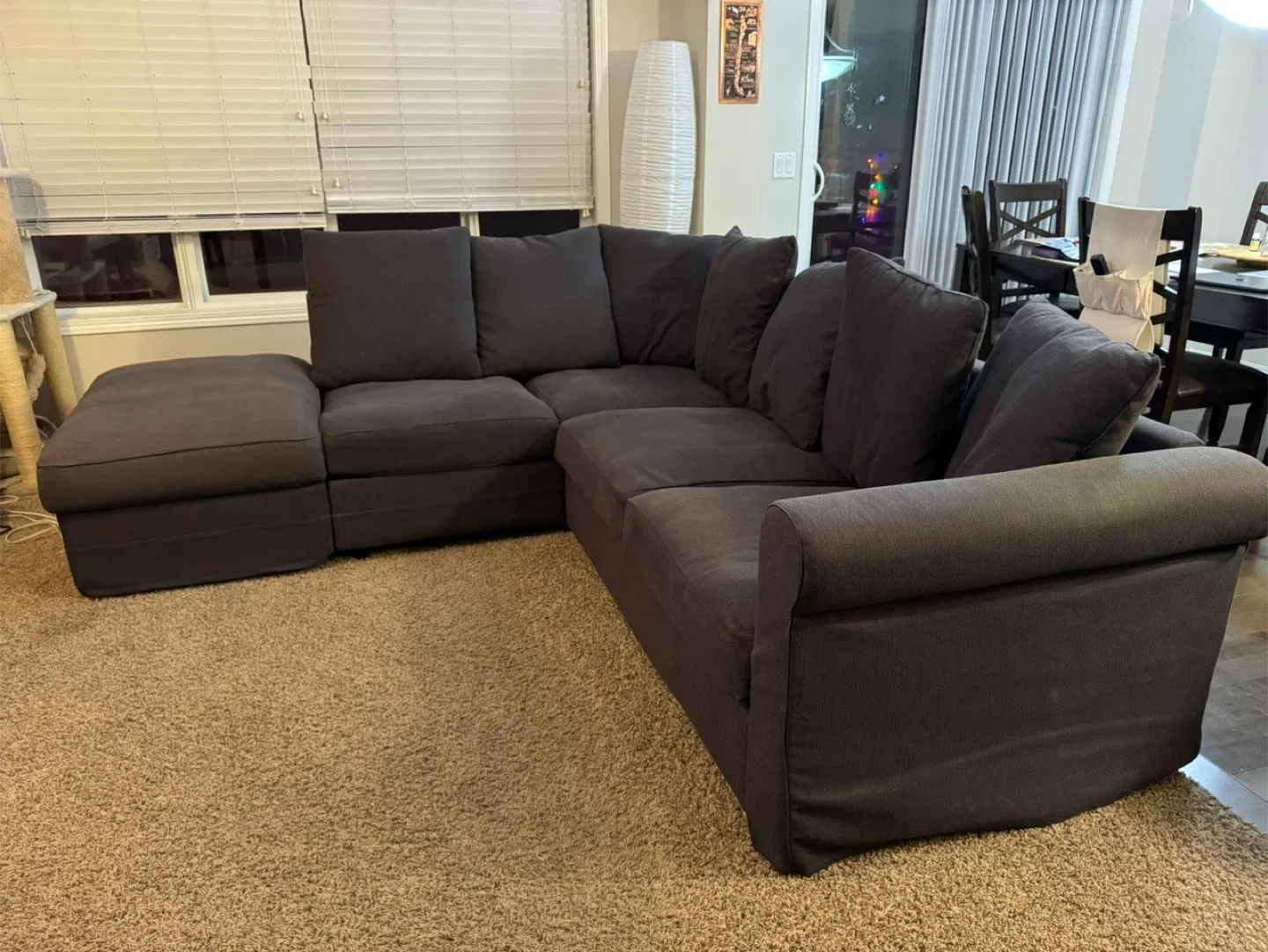 IKEA HÄRLANDA Sectional Sofa - dark blue
