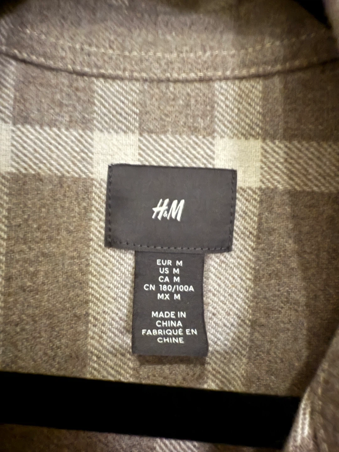 H&M Plaid Flannel Shirt - Size M - photo 3