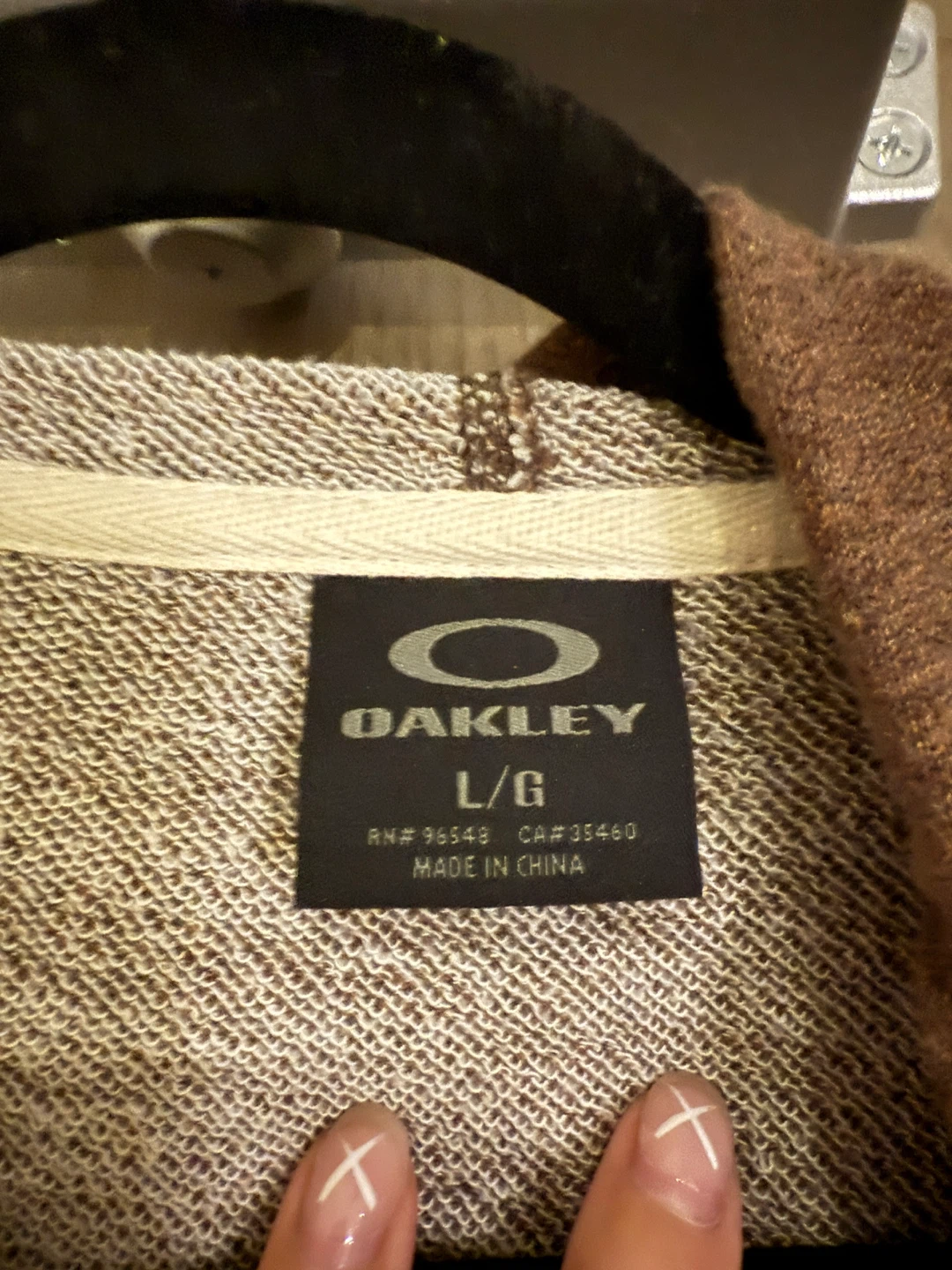 Oakley Brown Zip-Up Hoodie - Size L - photo 3