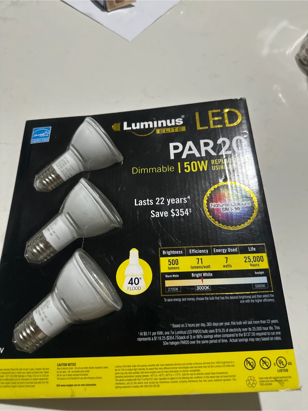 Luminus LED PAR20 50W Equivalent