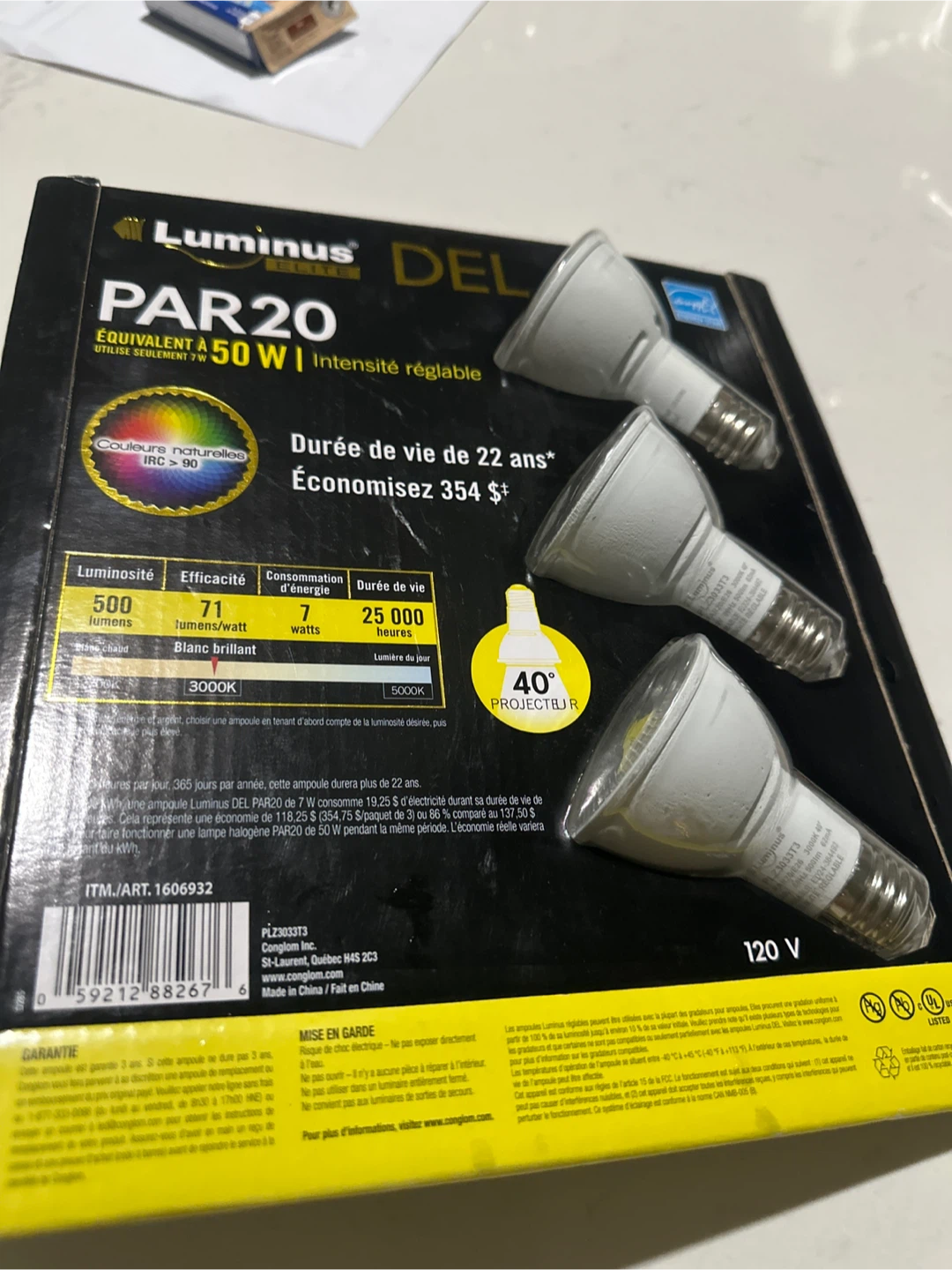 Luminus LED PAR20 50W Equivalent - photo 2