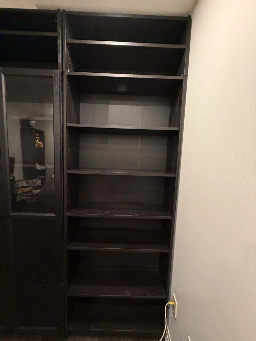 IKEA Billy Bookcase with Heigh Extension- Black Oak Effect - photo 2