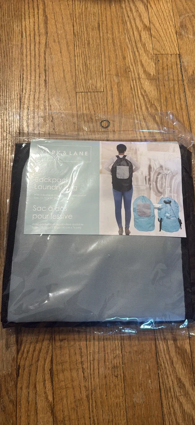 York & Lane Backpack Laundry Bag - New!