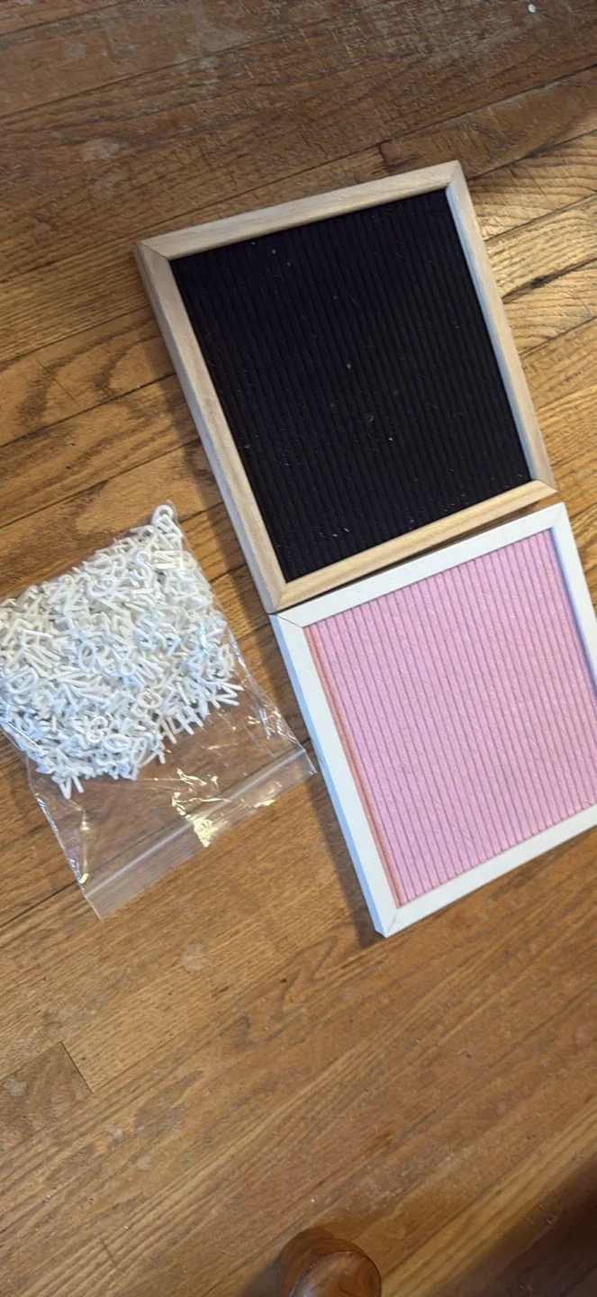 Felt Letter Boards - Pink & Black