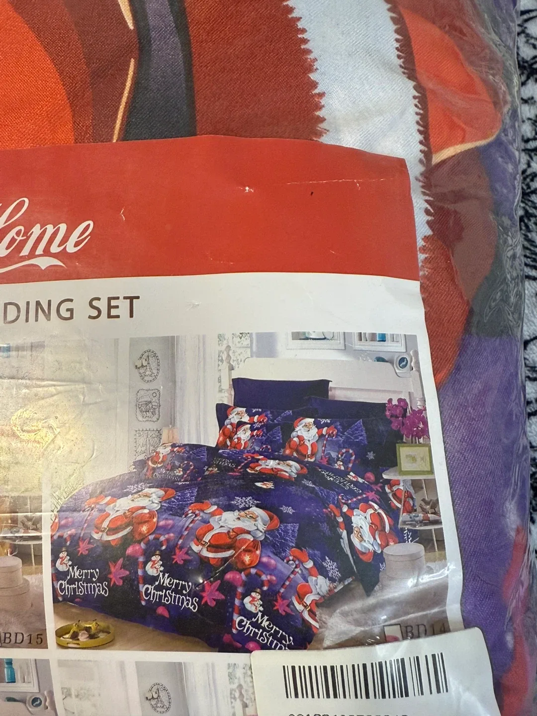 Queen Christmas Bedding Set