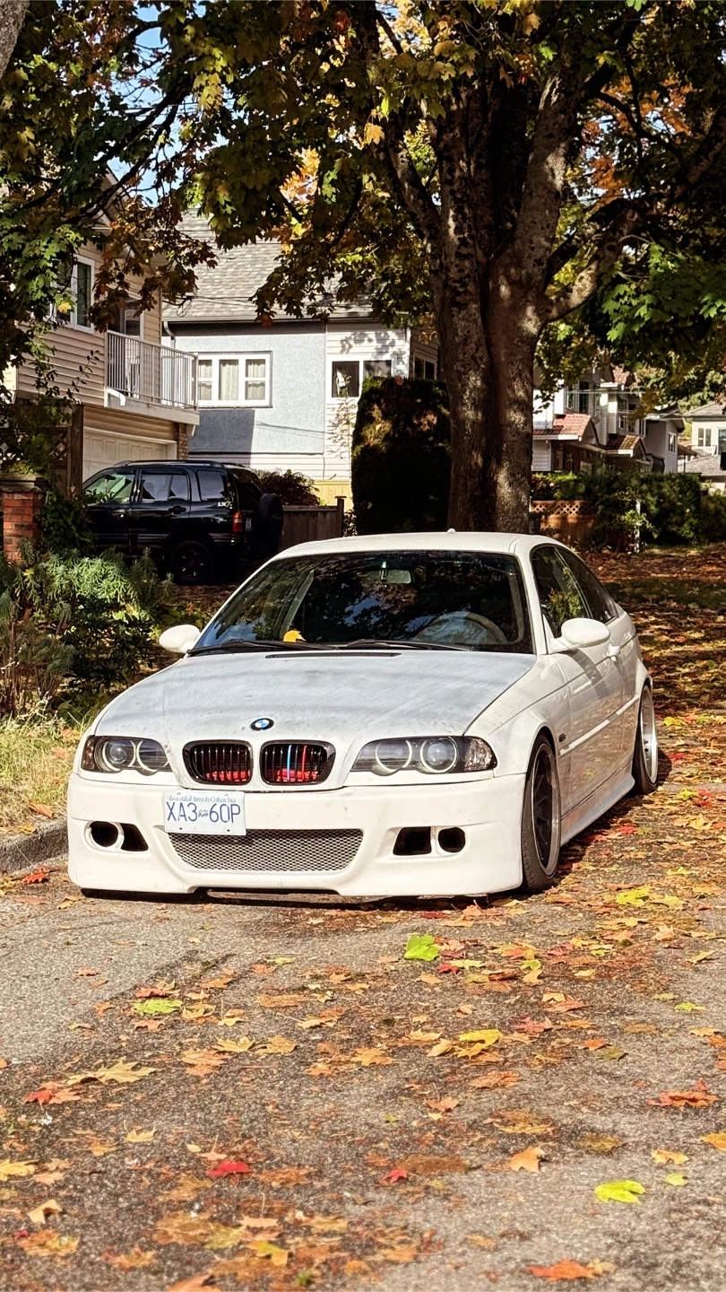 White BMW Coupe