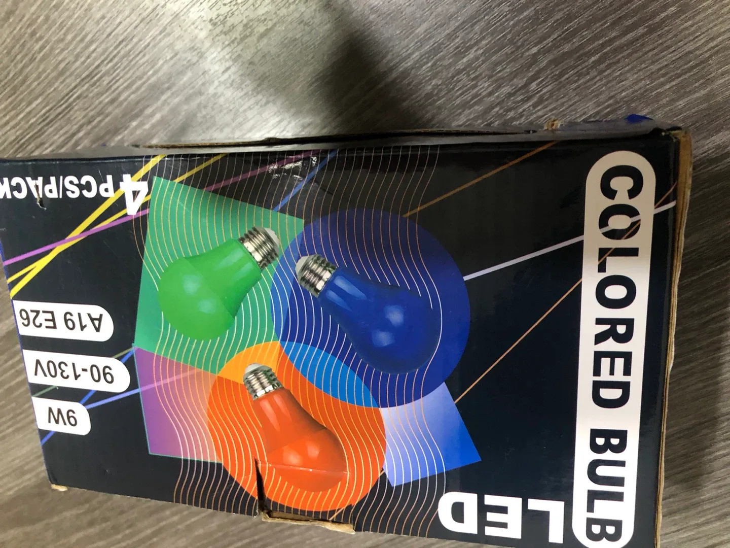 LED Colored Bulbs - 4 Pack