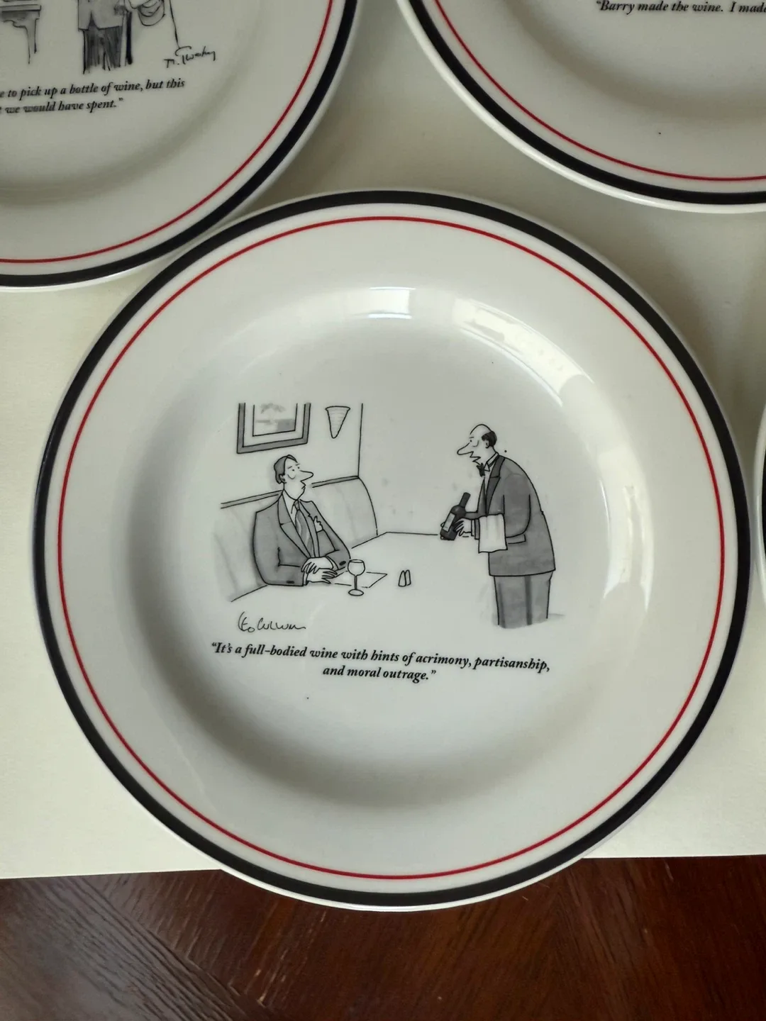 Restoration Hardware - New Yorker Wine & Cheese Plates image indicator(5)