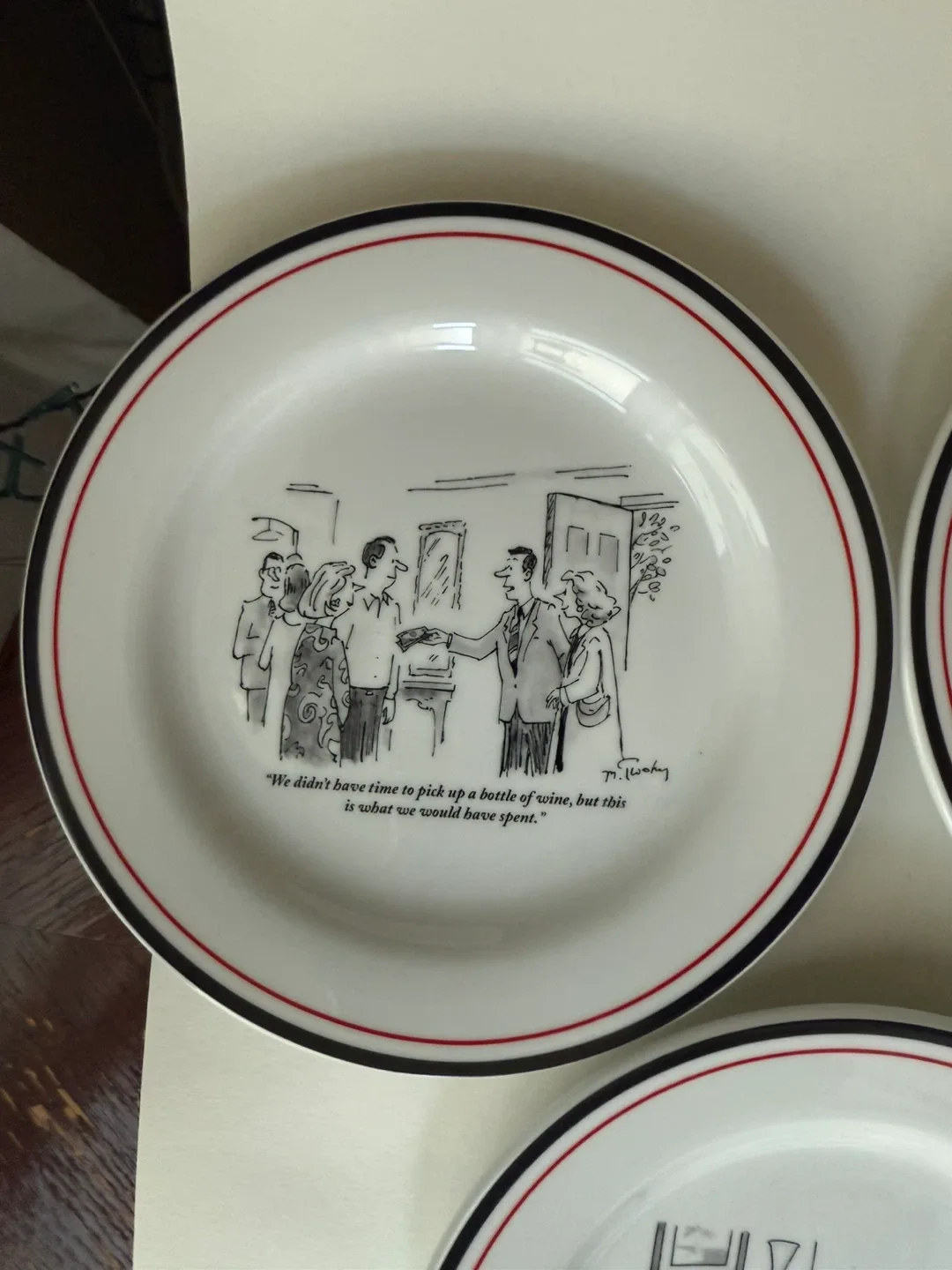 Restoration Hardware - New Yorker Wine & Cheese Plates image indicator(8)