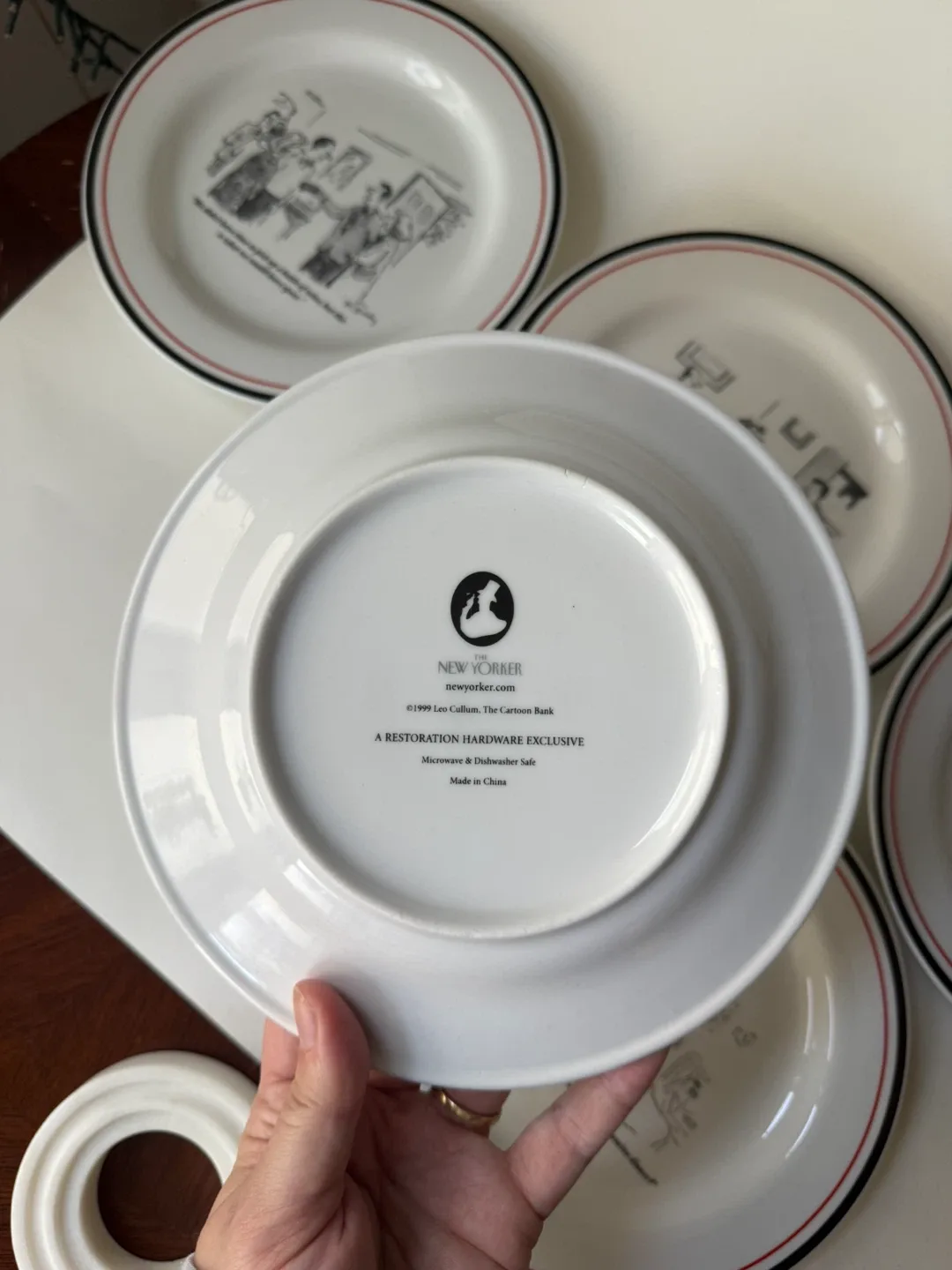 Restoration Hardware - New Yorker Wine & Cheese Plates image indicator(9)