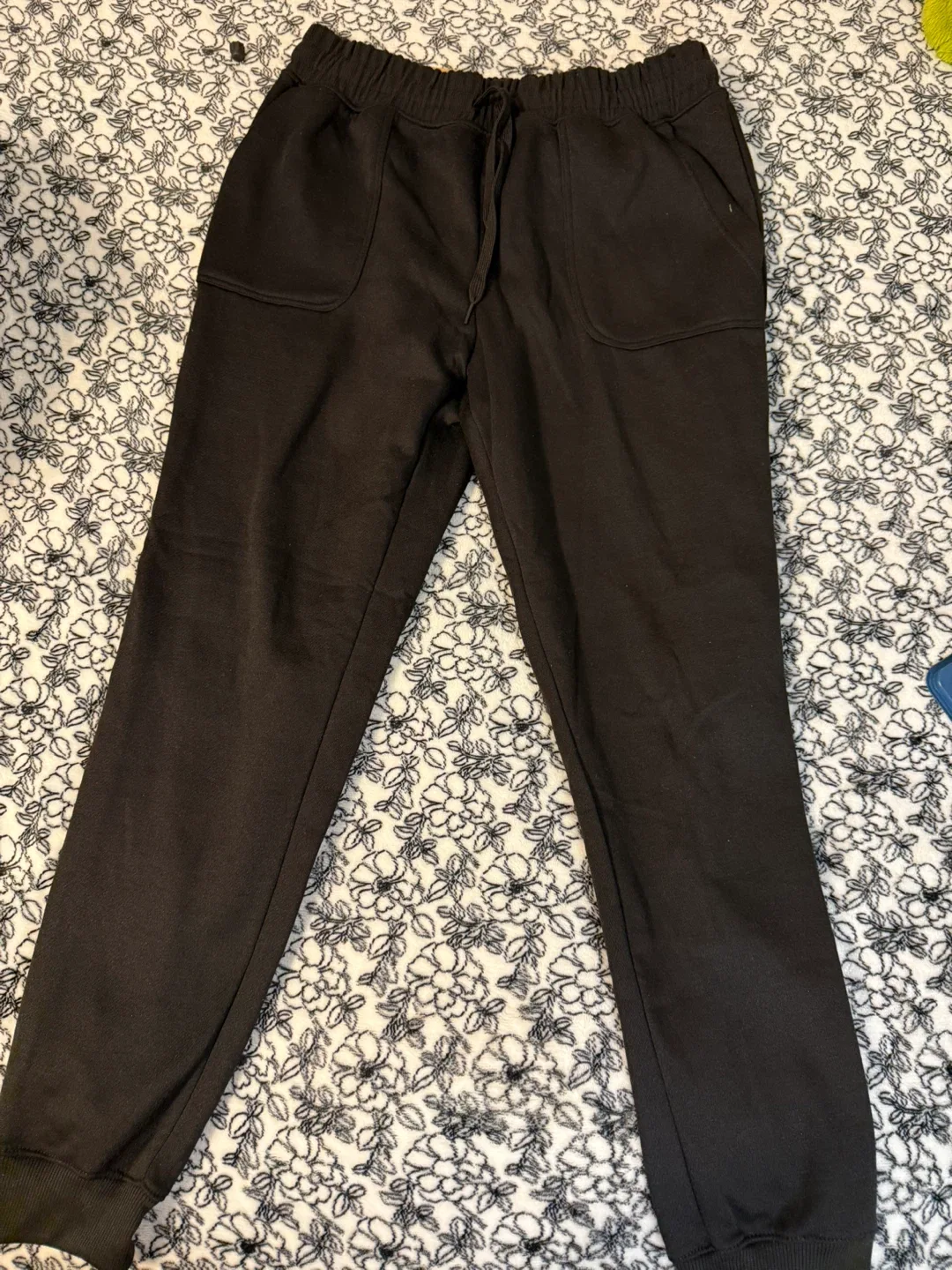 Hill Fleece Long Pants (Black, L) (2 PANTS)