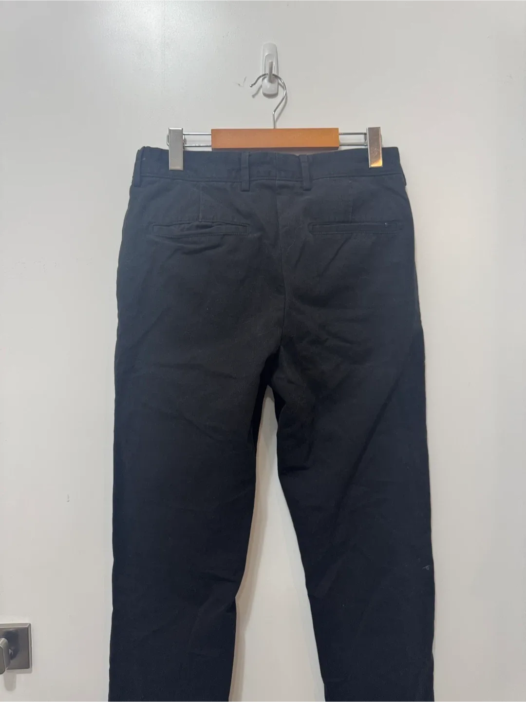 All Saints “pacifico chino” black cotton pants sz 30 image indicator(10)