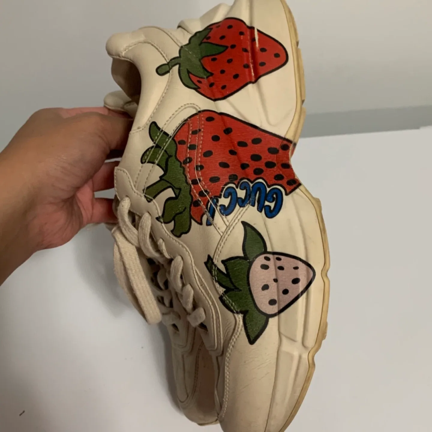 Gucci Strawberry Ace Sneakers image indicator(10)