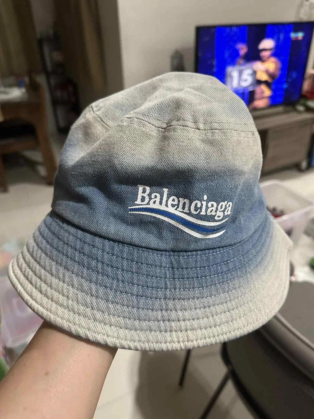 Balenciaga Denim Bucket Hat