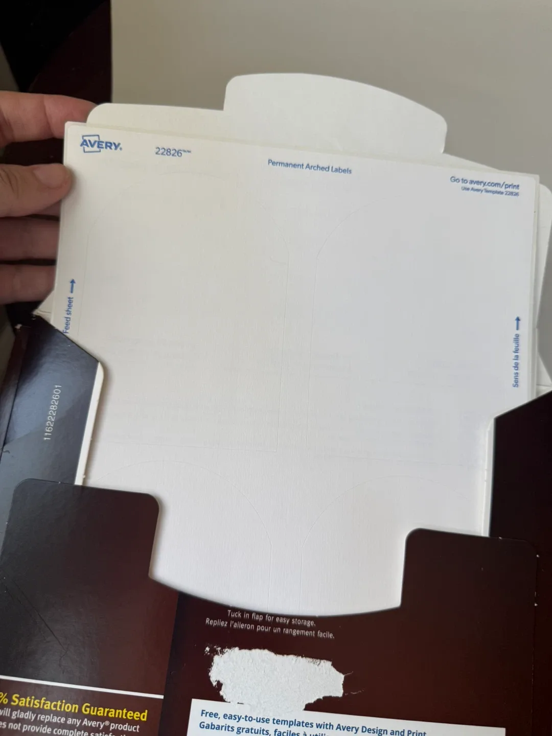 BNIB Textured White Arch Labels - Avery 22826 image indicator(5)