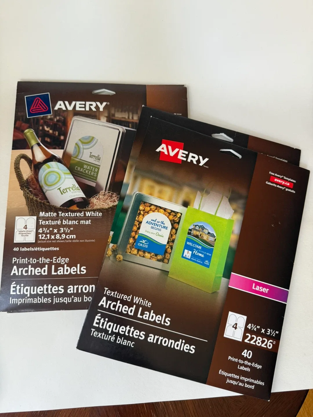 BNIB Textured White Arch Labels - Avery 22826 image indicator(4)