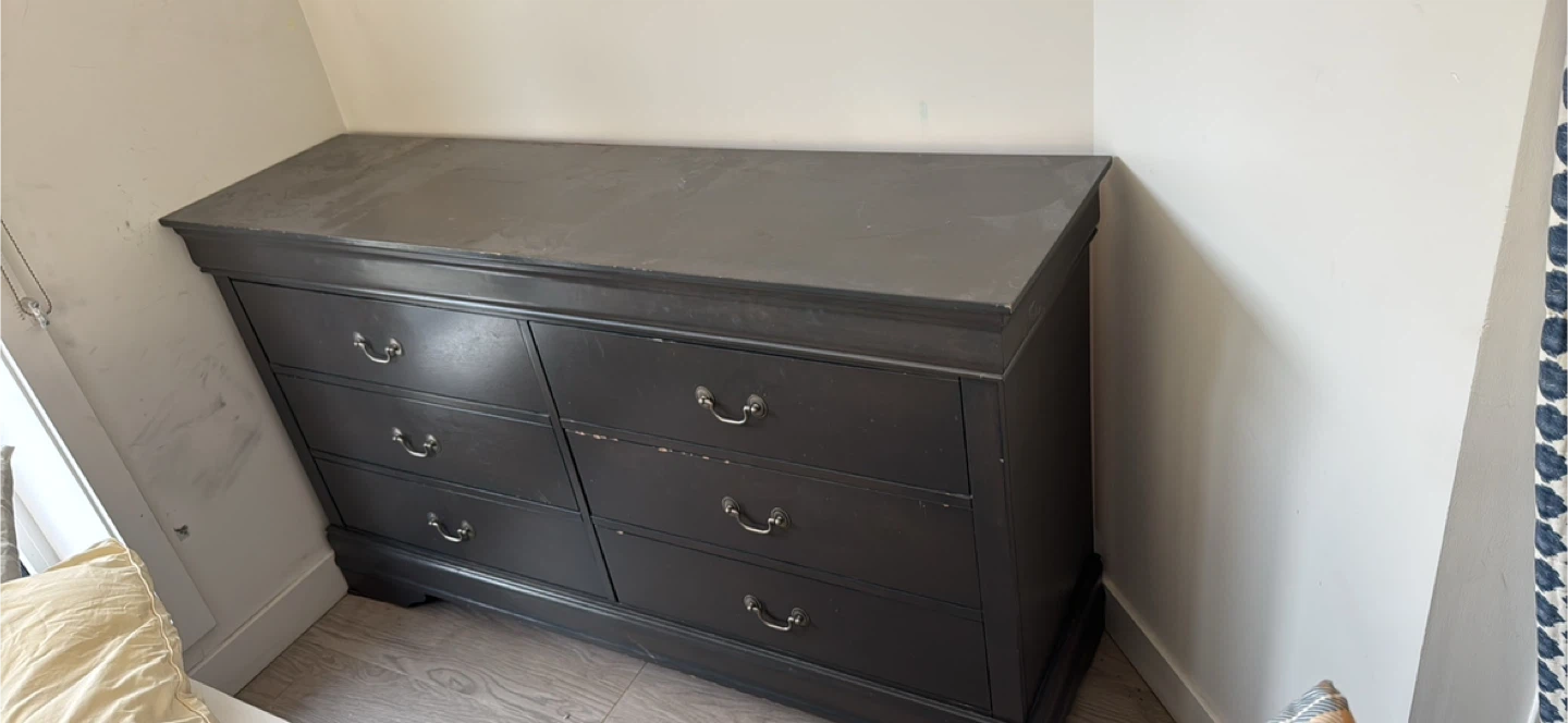 Dark Grey Dresser & Nightstands Set - photo 2