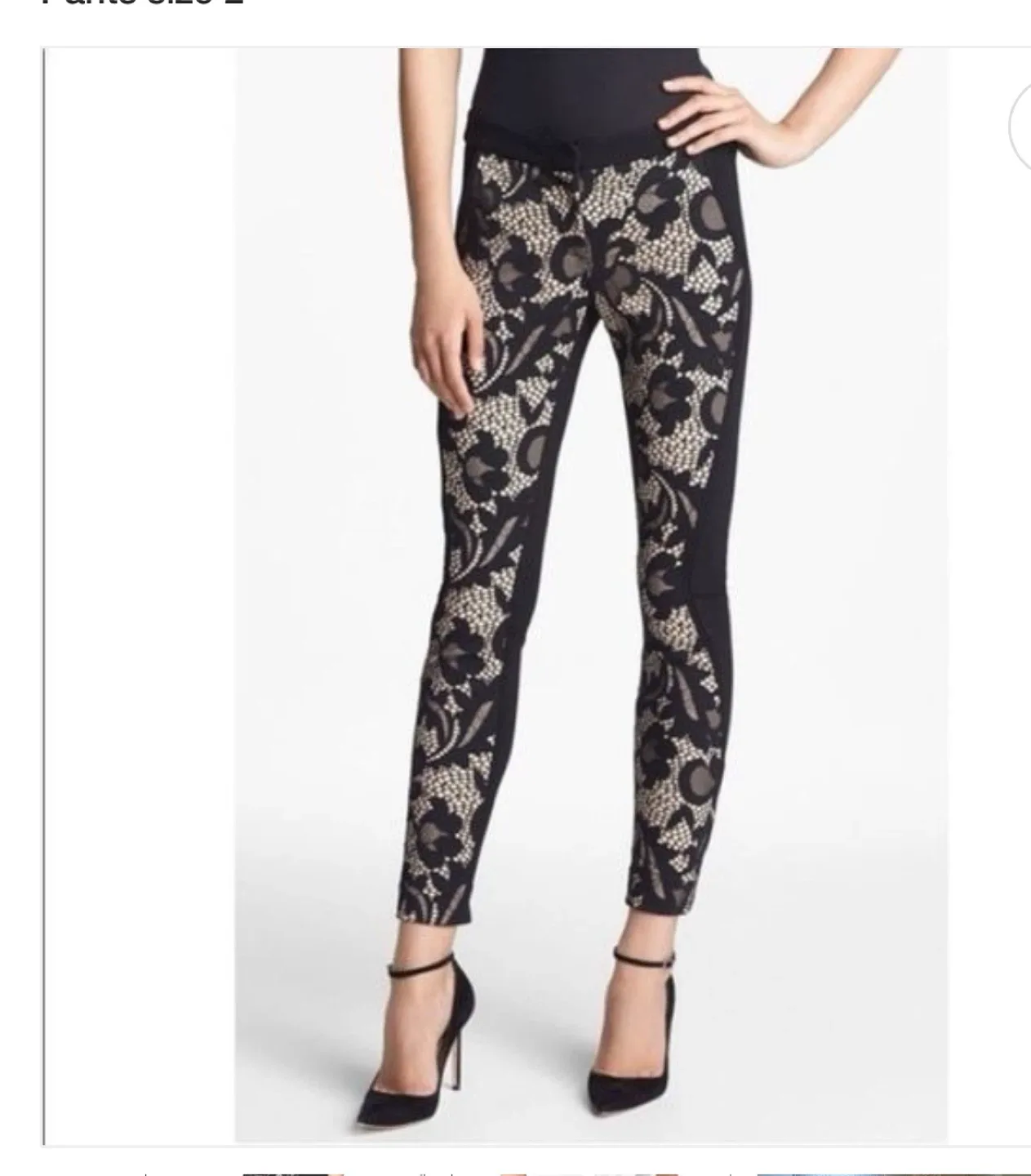 Dvf “harmony” black leggings