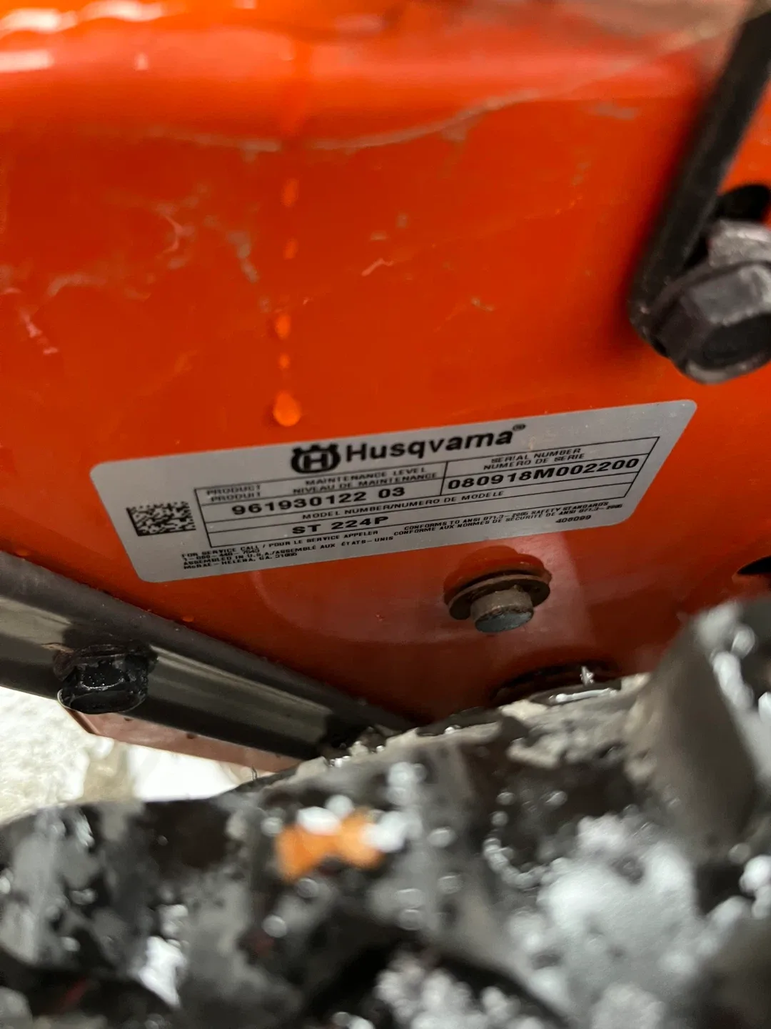 Husqvarna ST 224P Snowblower image indicator(3)