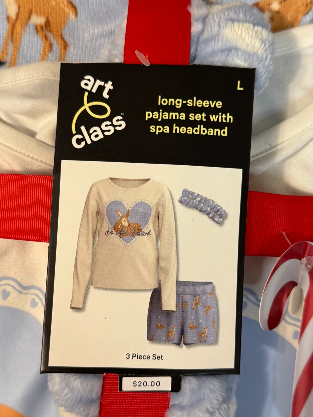 Art Class Pajama Set with Spa Headband - Size L - New - photo 2