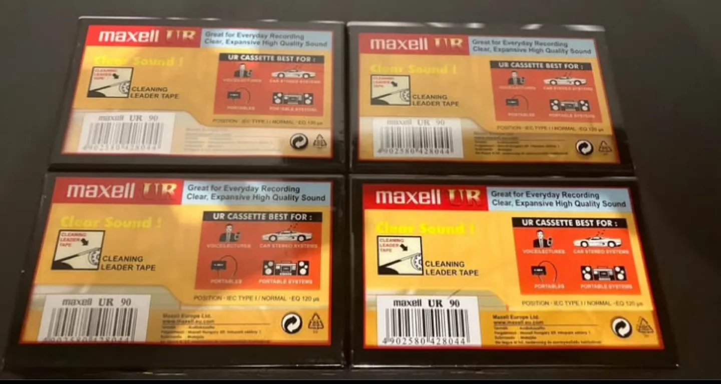 New audio cassette tape blank maxell
