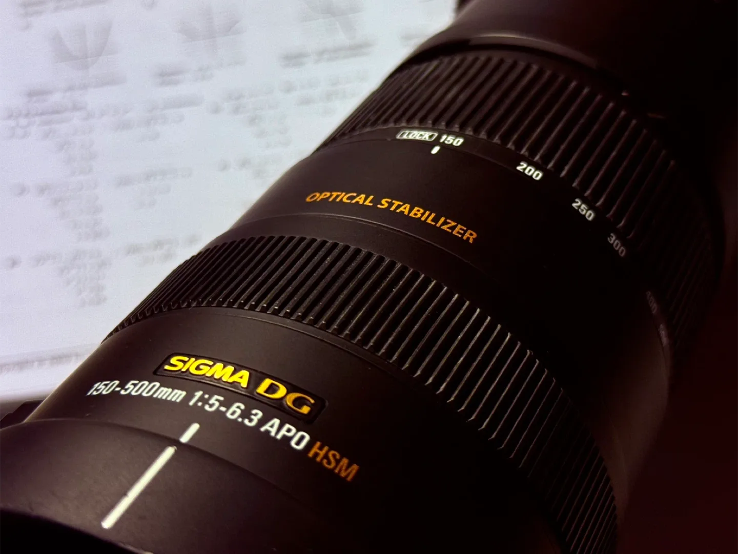 Sigma 150-500mm APO HSM Lens with B+W filter image indicator(8)