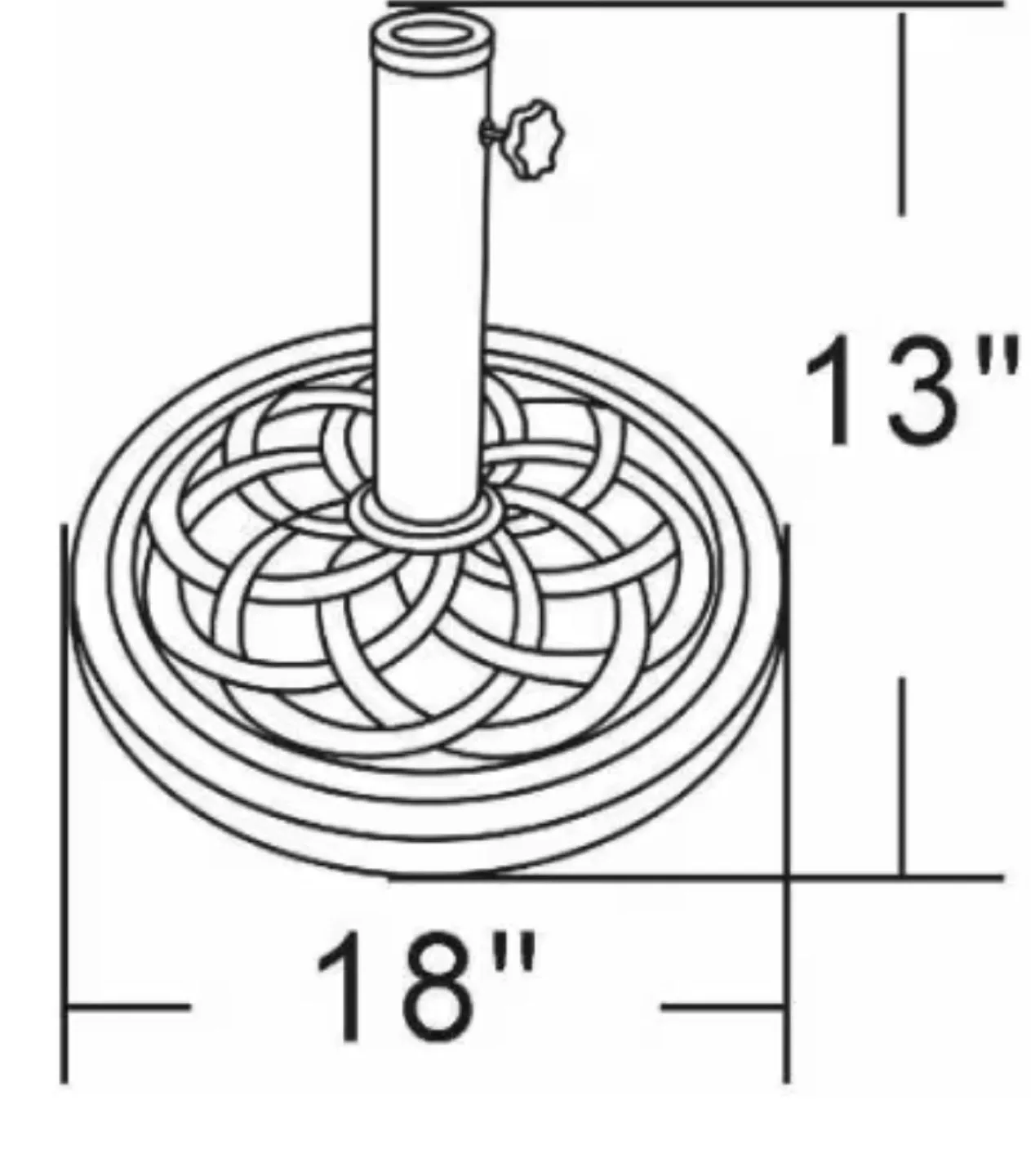 SONGMICS Patio Set & Umbrella Base image indicator(2)