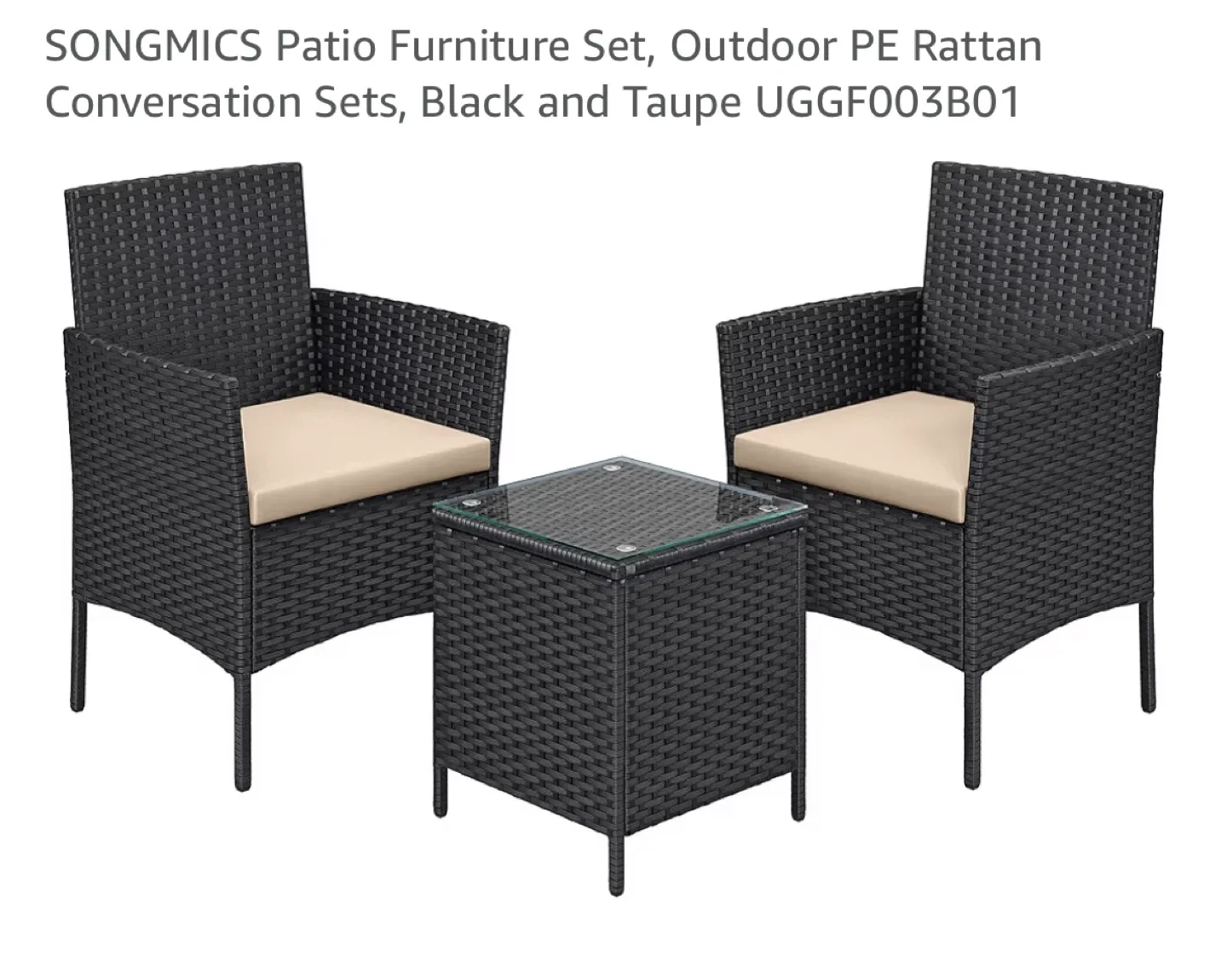 SONGMICS Patio Set & Umbrella Base image indicator(4)