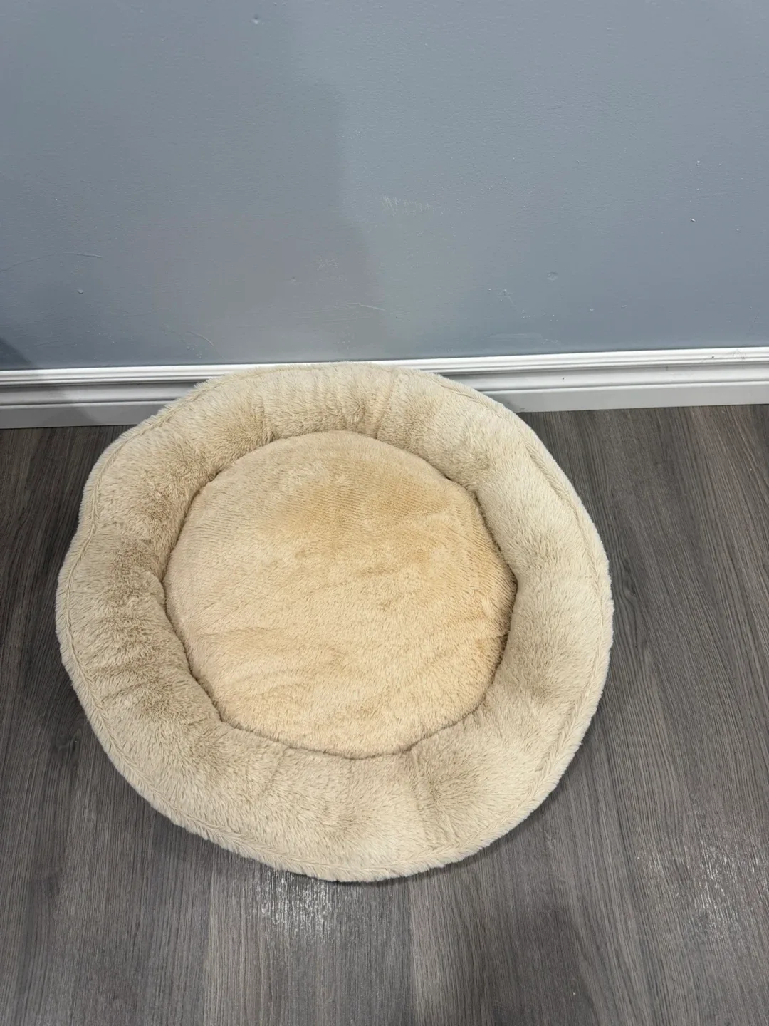 Feandrea Round Pet Bed - Beige image indicator(2)