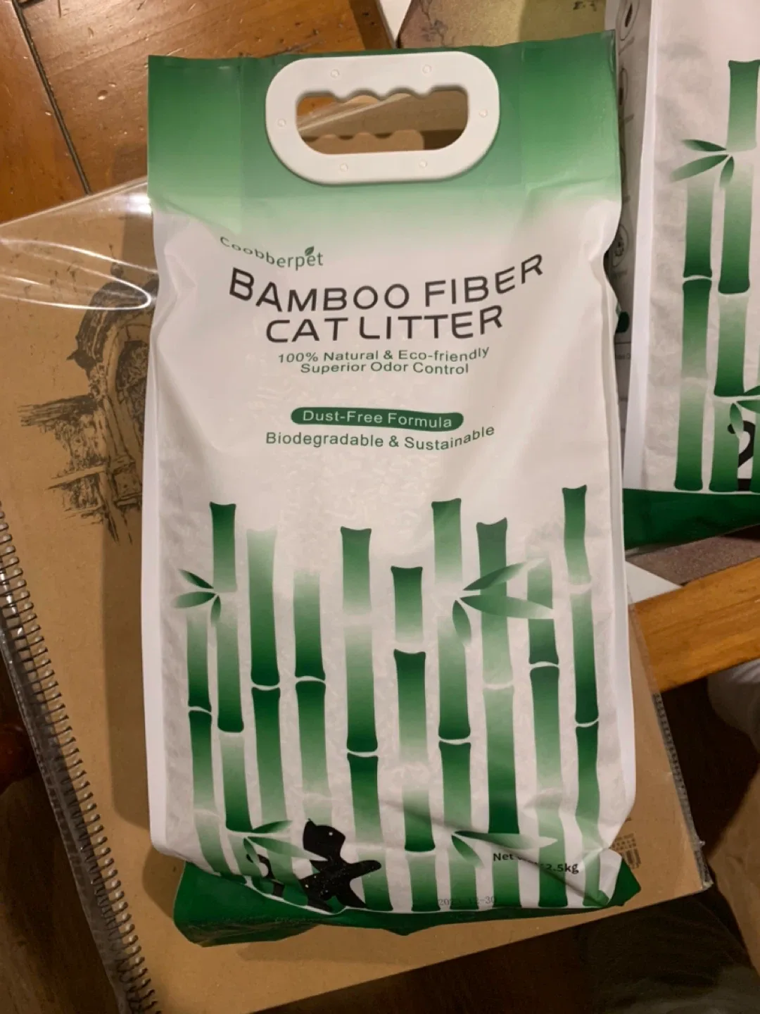 Coobberpet Bamboo Fiber Cat Litter - 2.5kg