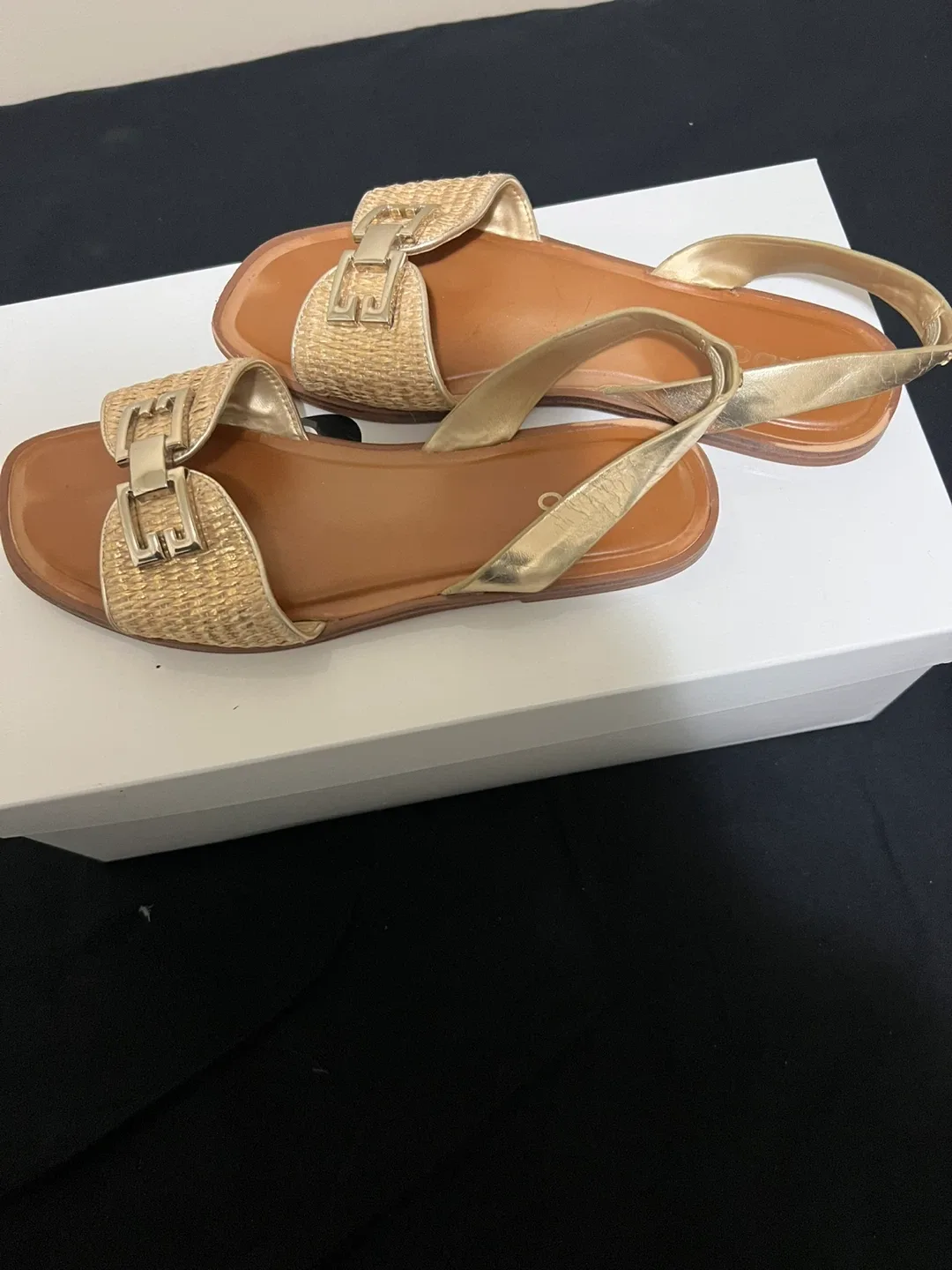Aldo Gold Sandals image indicator(2)