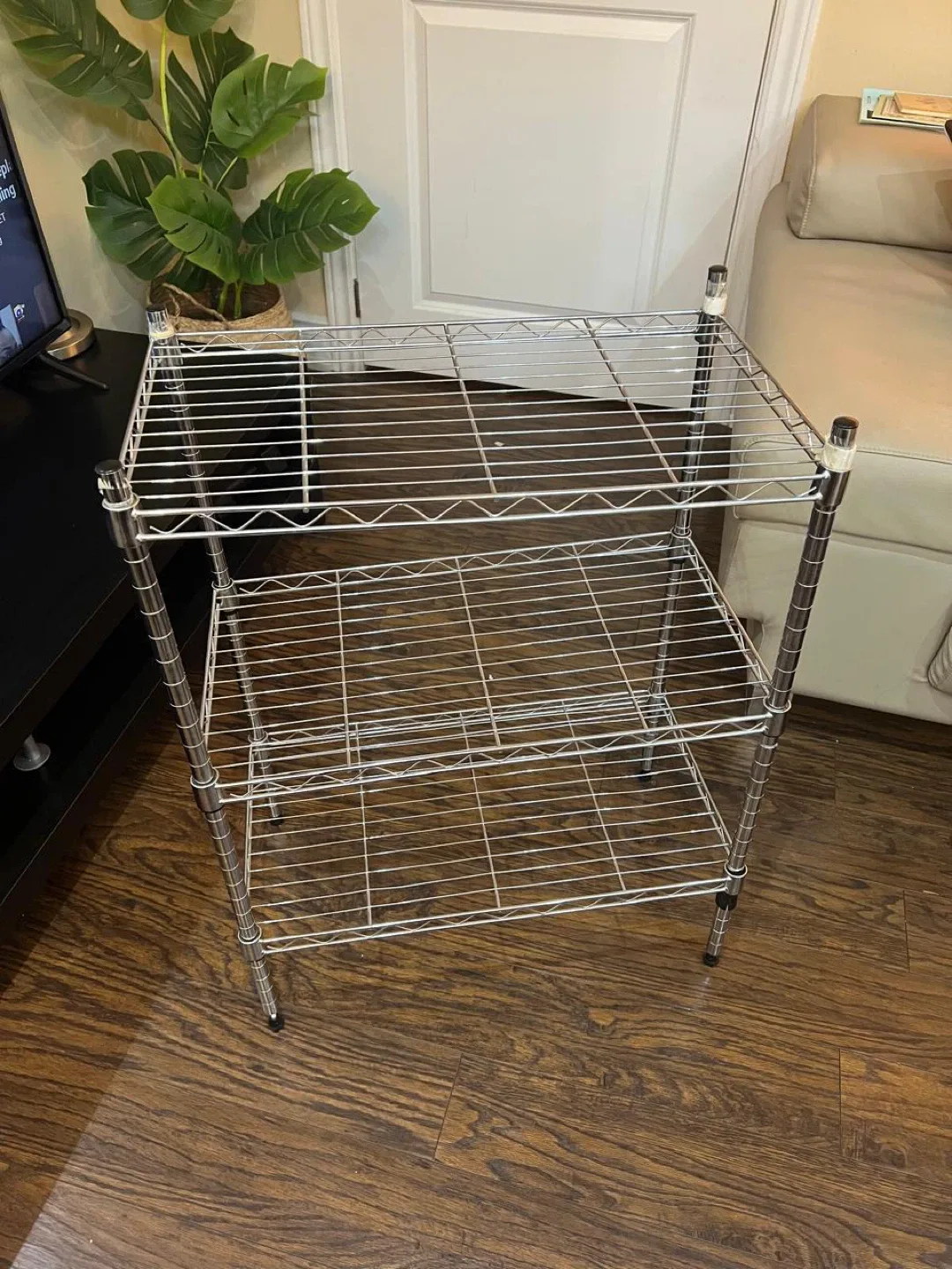 Chrome Wire Shelving Unit