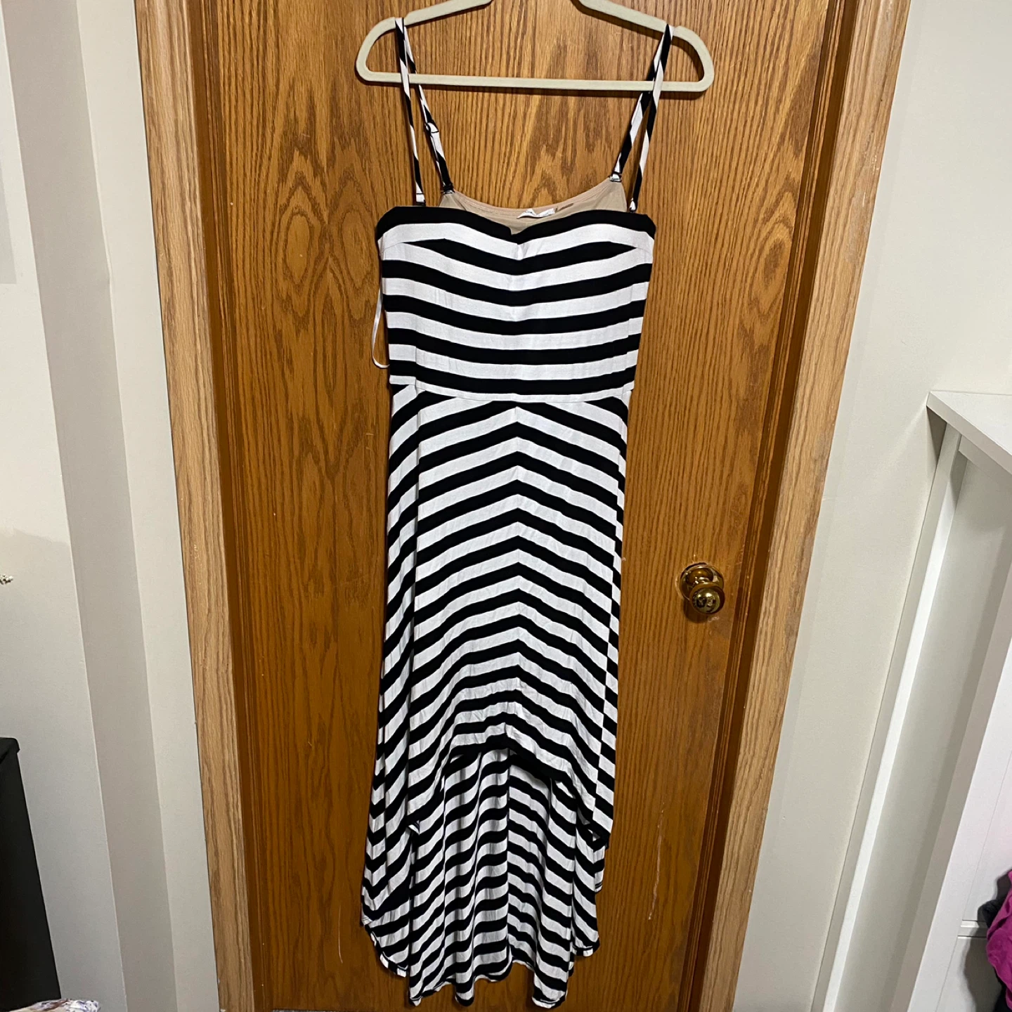 Hi-low dress with built in bra adjustable straps - photo 2