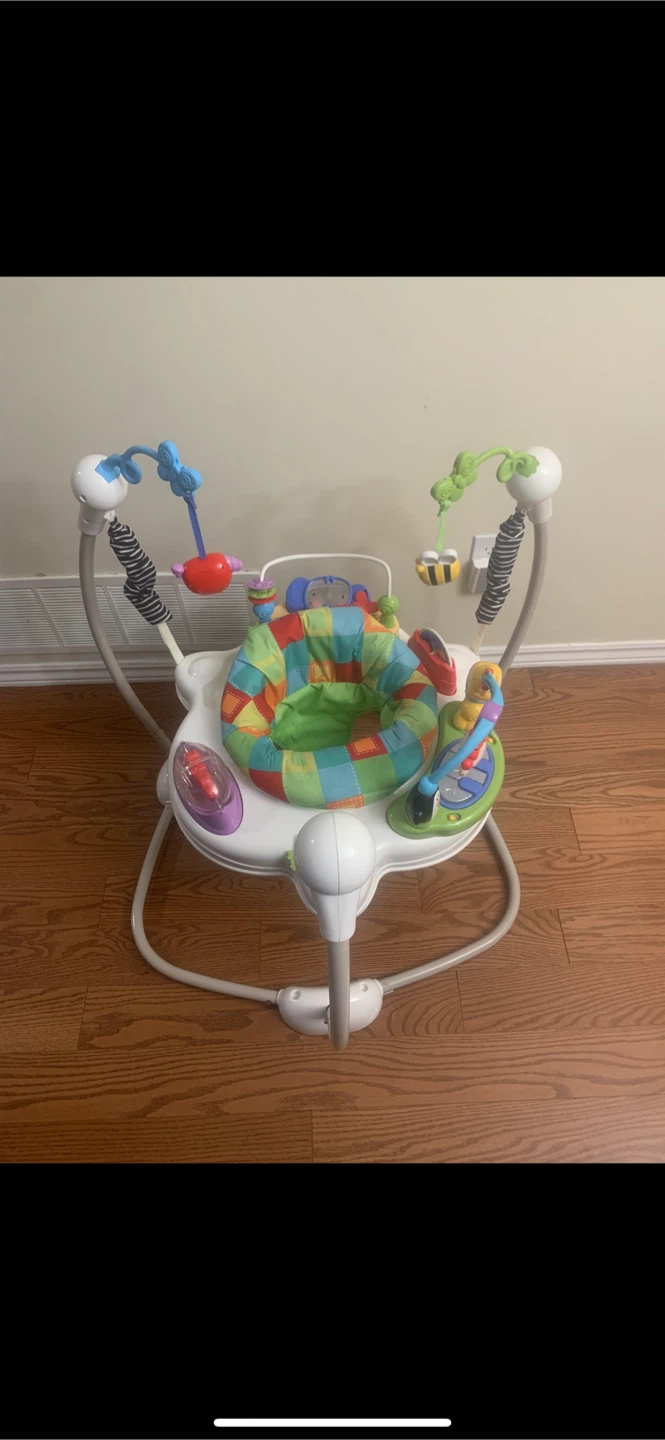 Play Bouncer with Toys, and Lights for Babies
