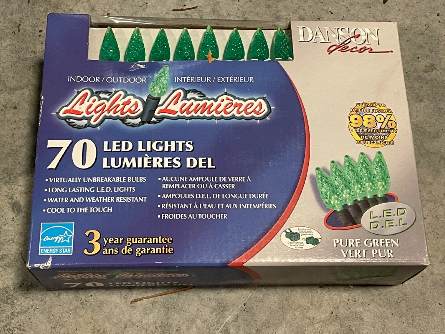 Danson Decor 70 LED Pure Green Lights