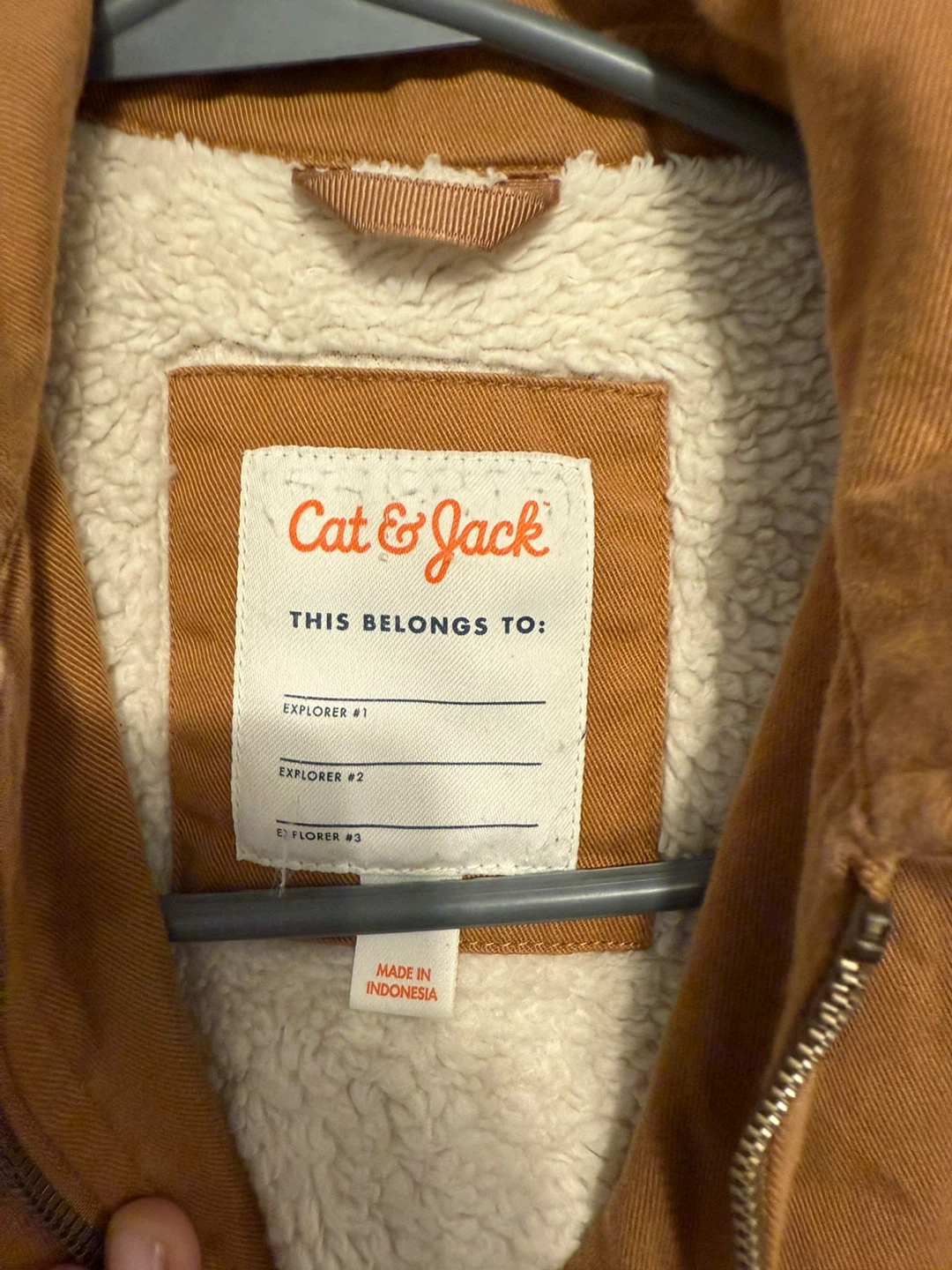 Cat & Jack Toddler Cozy Lined Utility Jacket - Brown 2T - photo 3