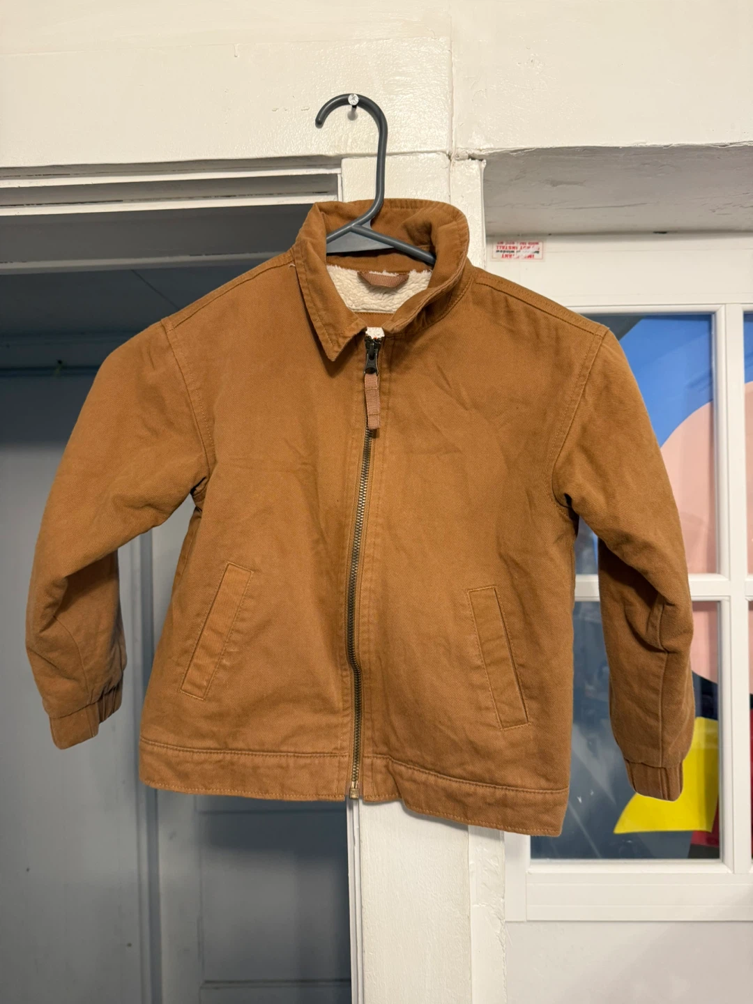 Cat & Jack Toddler Cozy Lined Utility Jacket - Brown 2T