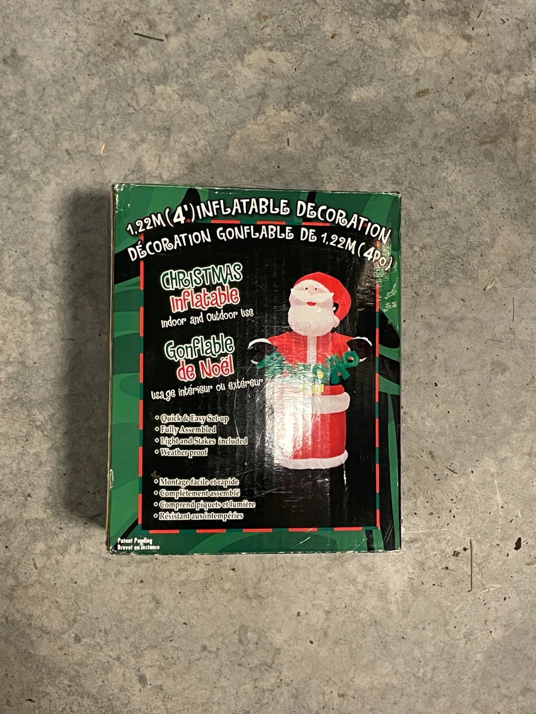 1.22M (4') Inflatable Christmas Santa Decoration - photo 2