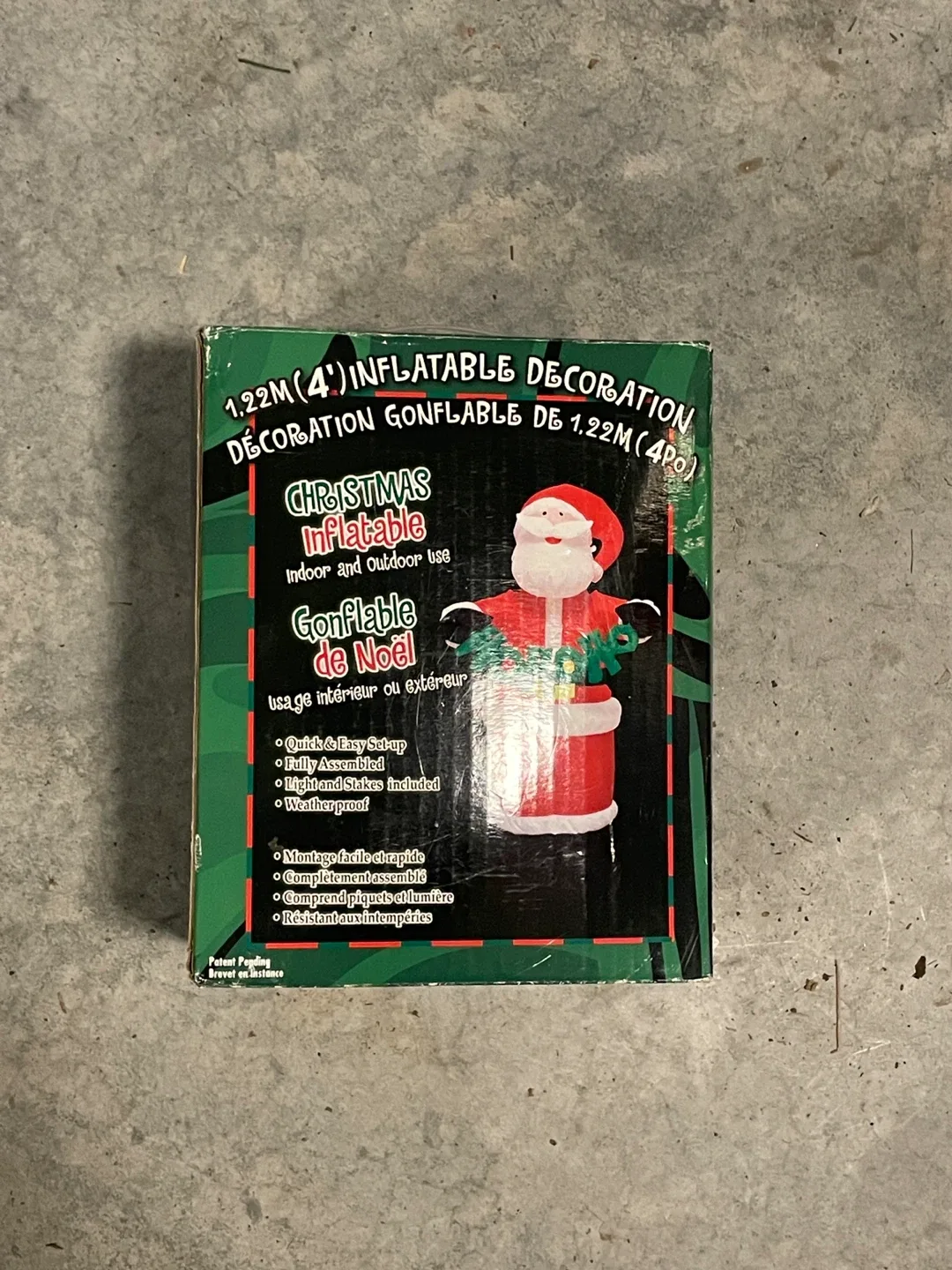 1.22M (4') Inflatable Christmas Santa Decoration image indicator(2)